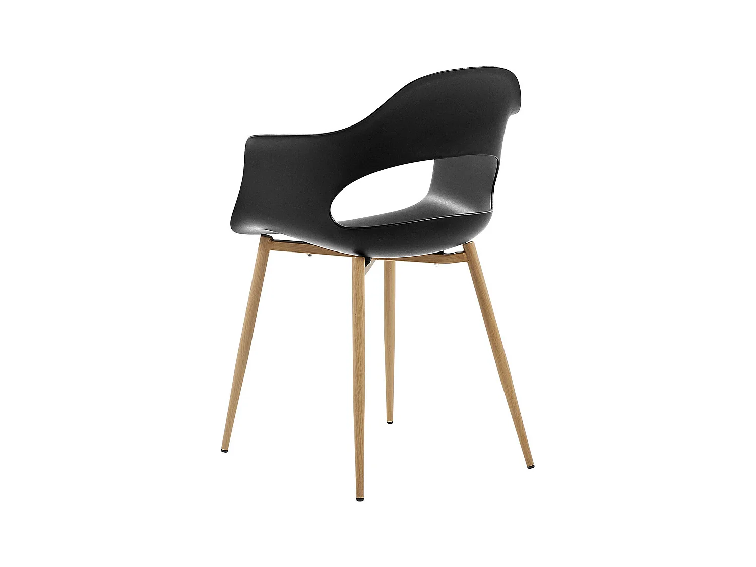 Set van 2 eetkamerstoelen UTICA Zwart