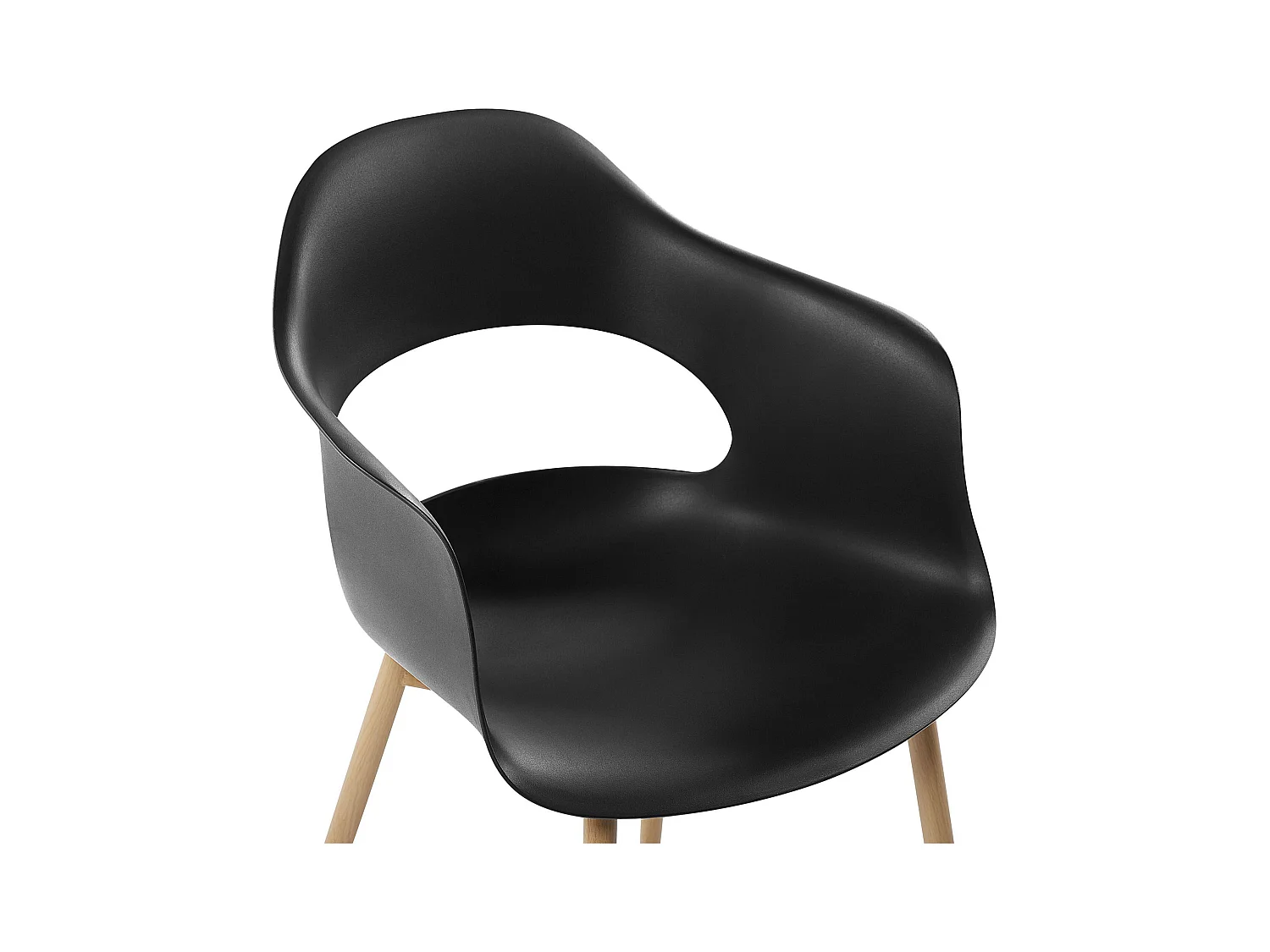 Set van 2 eetkamerstoelen UTICA Zwart