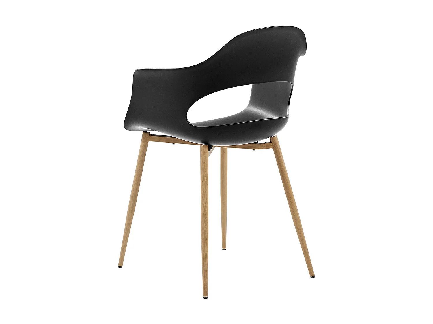 Set van 2 eetkamerstoelen UTICA Zwart