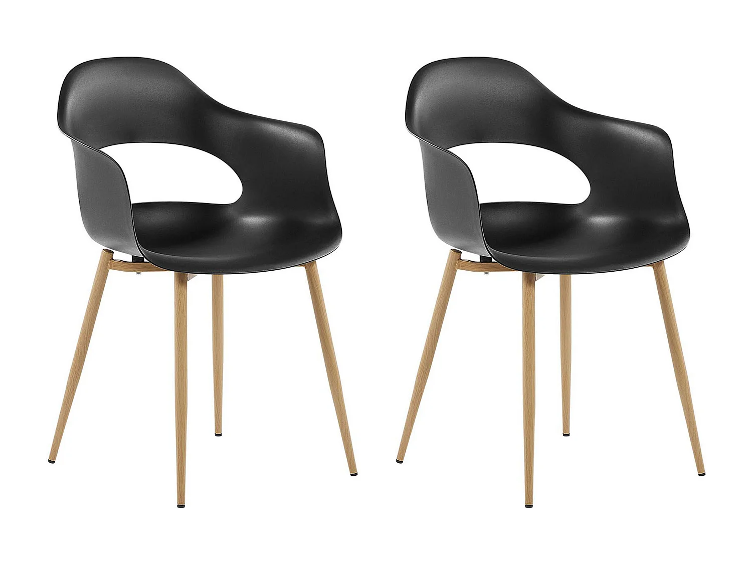 Lot de 2 chaises de salle à manger UTICA Noir