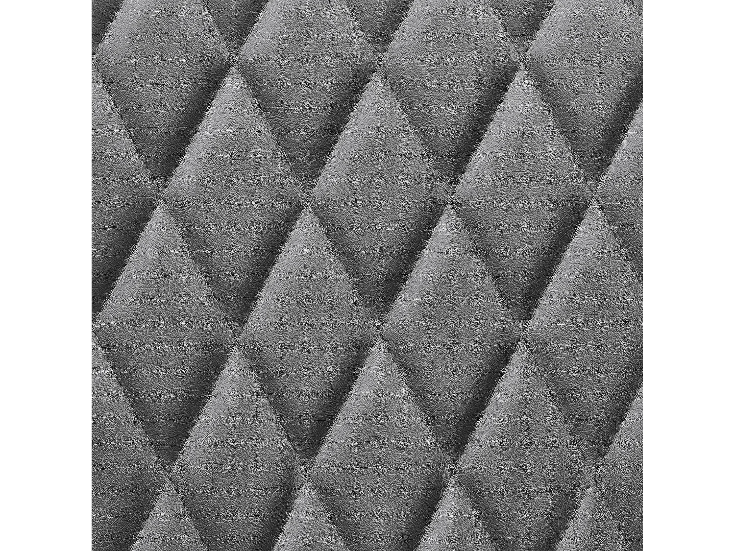 Stilvoller Stuhl Set 2 Stühle schöne Versteppung Kunstleder grau Arcata