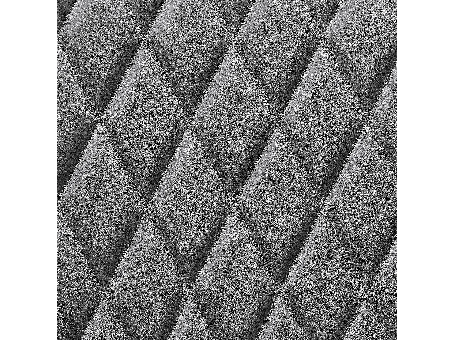 Stilvoller Stuhl Set 2 Stühle schöne Versteppung Kunstleder grau Arcata