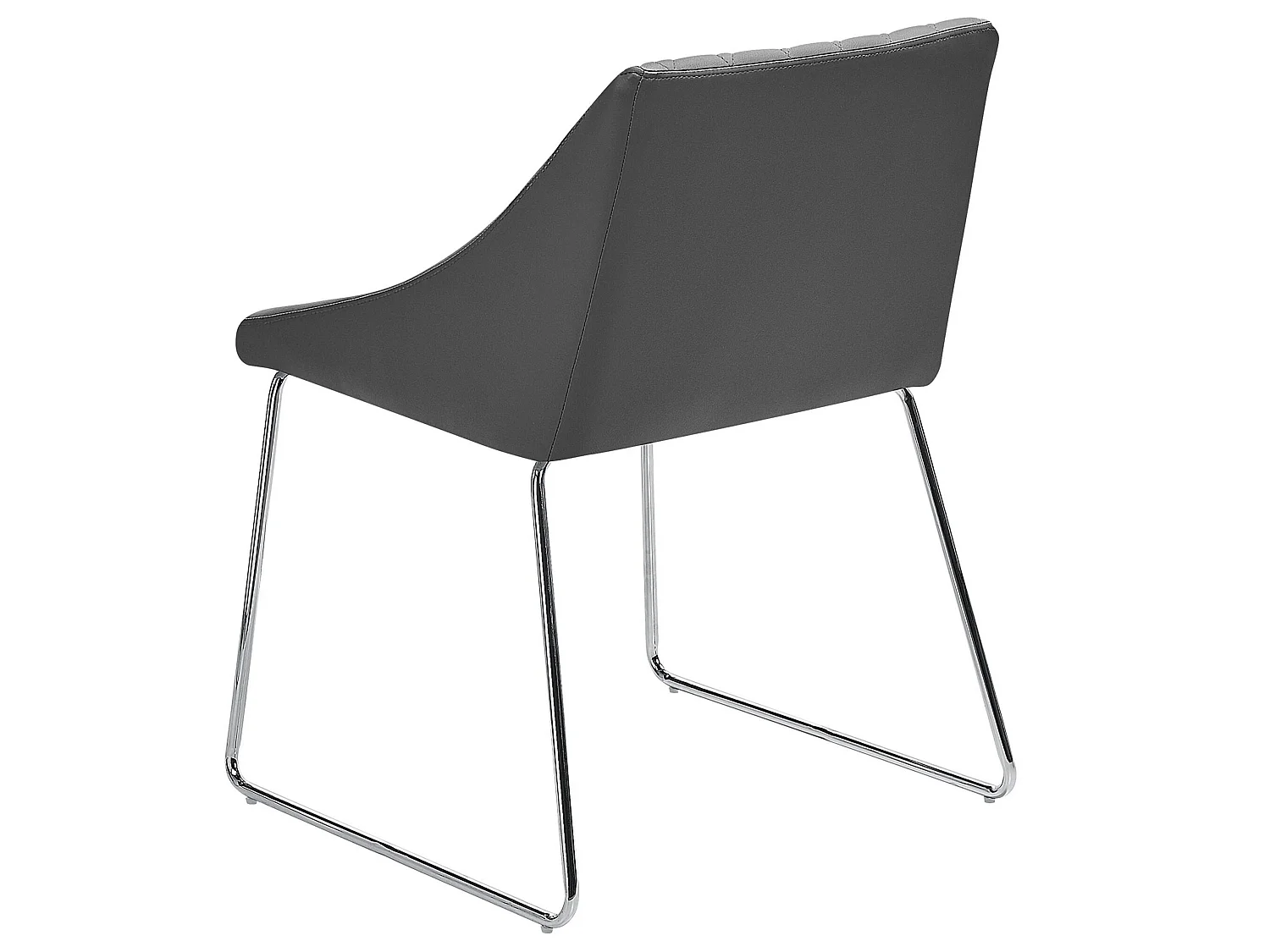 Esszimmerstuhl 2er Set ARCATA Kunstleder Grau