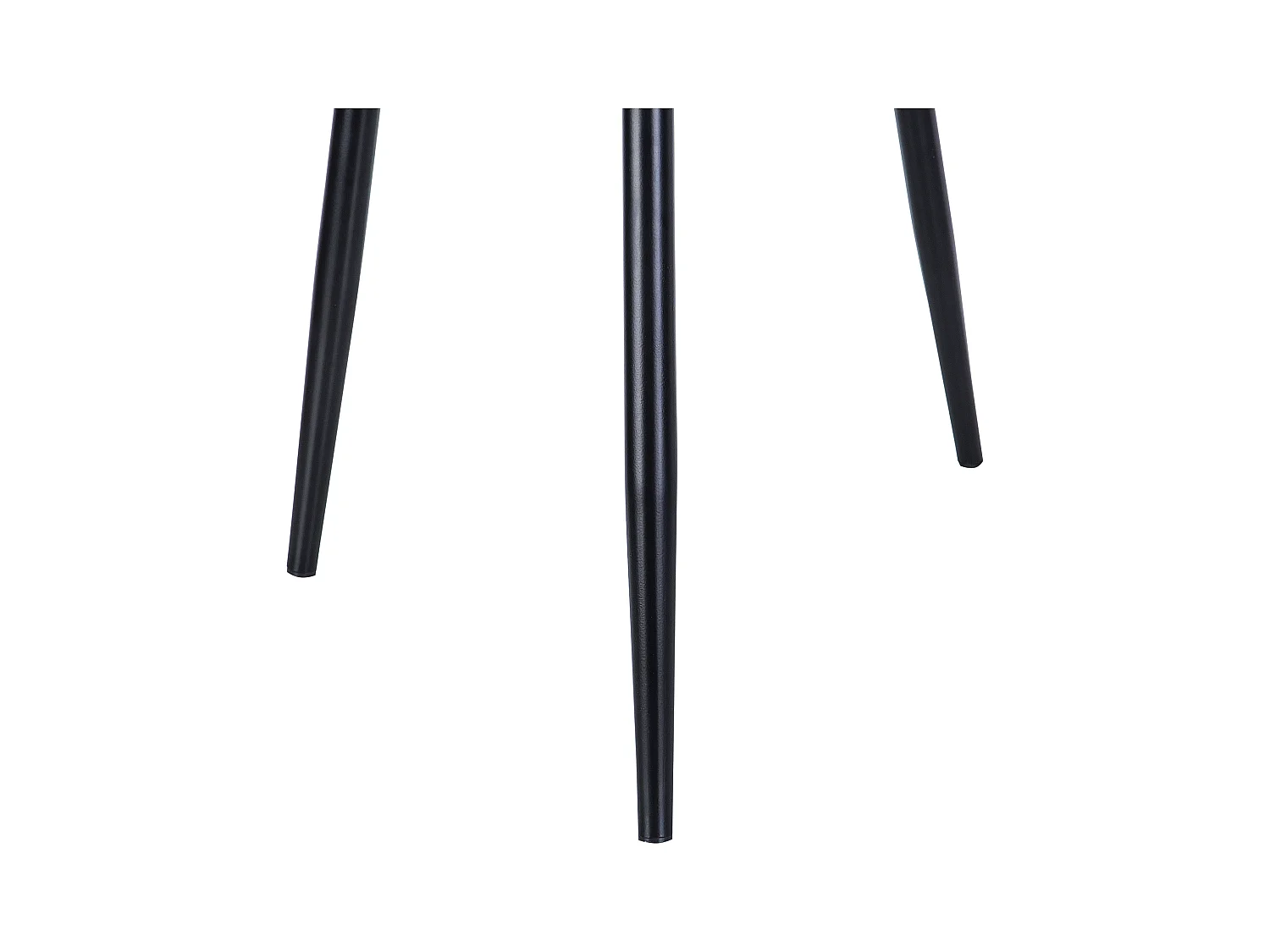 Esszimmerstuhl 2er Set Kunstleder braun mit Metallgestell schwarz Retro Melrose II