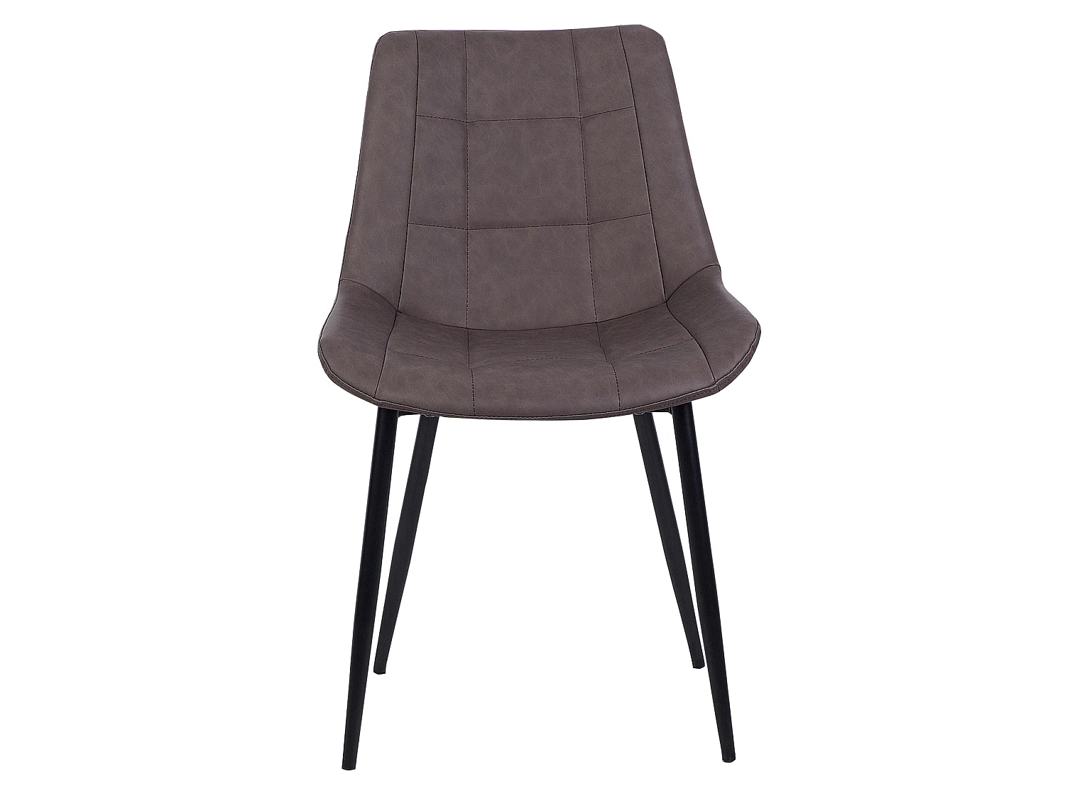 Set di 2 sedie da pranzo MELROSE II Pelle sintetica Marrone scuro