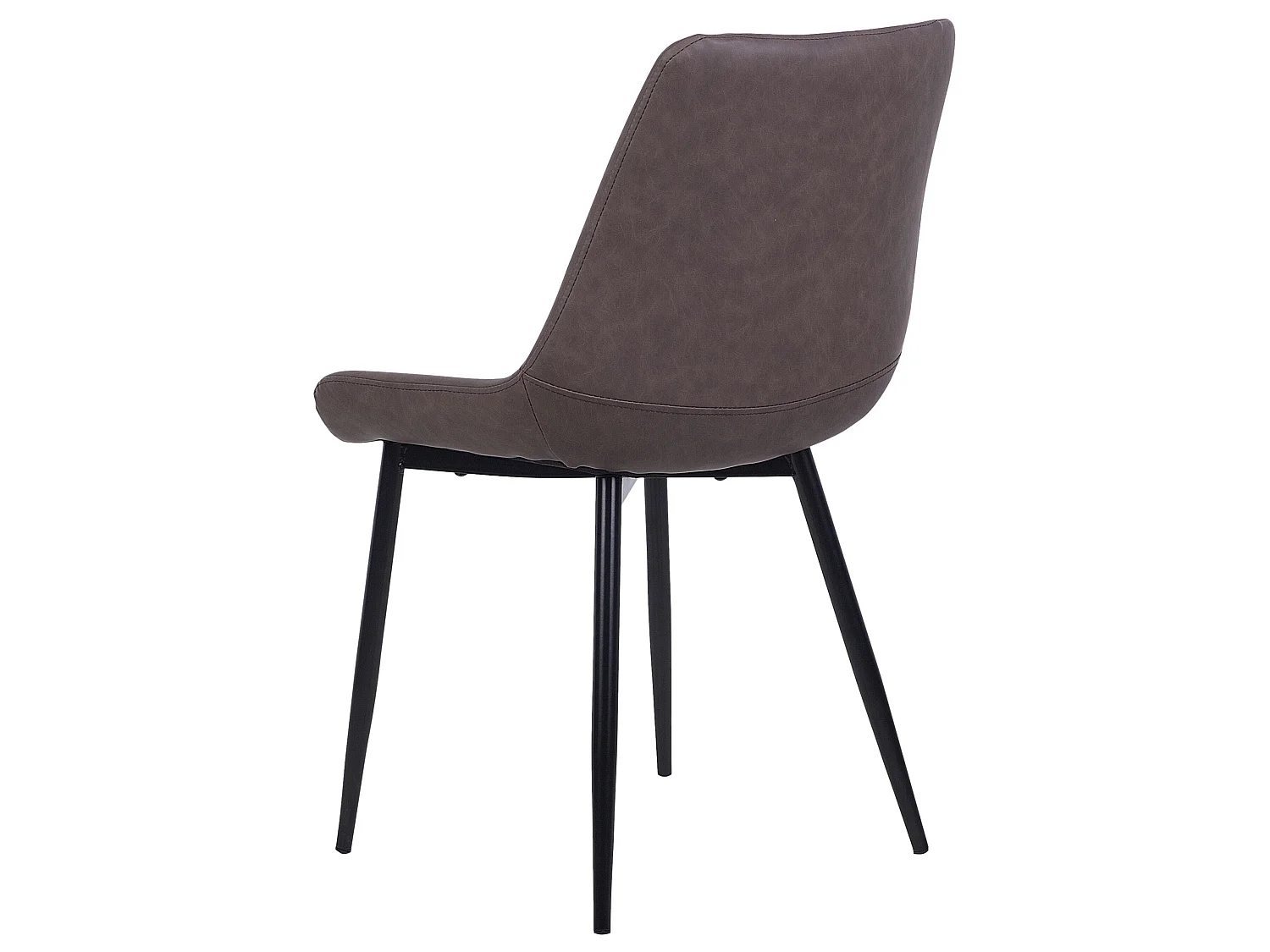 Set di 2 sedie da pranzo MELROSE II Pelle sintetica Marrone scuro
