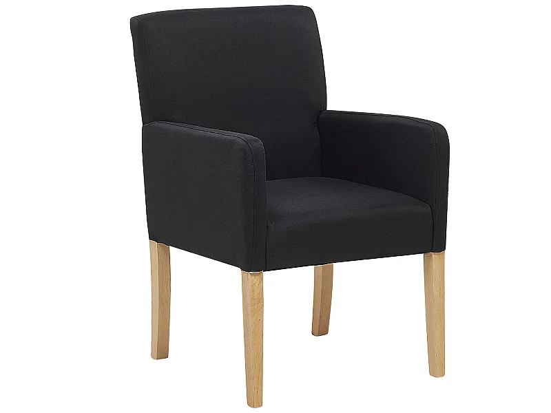 Trendy Polsterstuhl in edlem Schwarz 58x60x89 cm perfekt für jedes Wohnzimmer