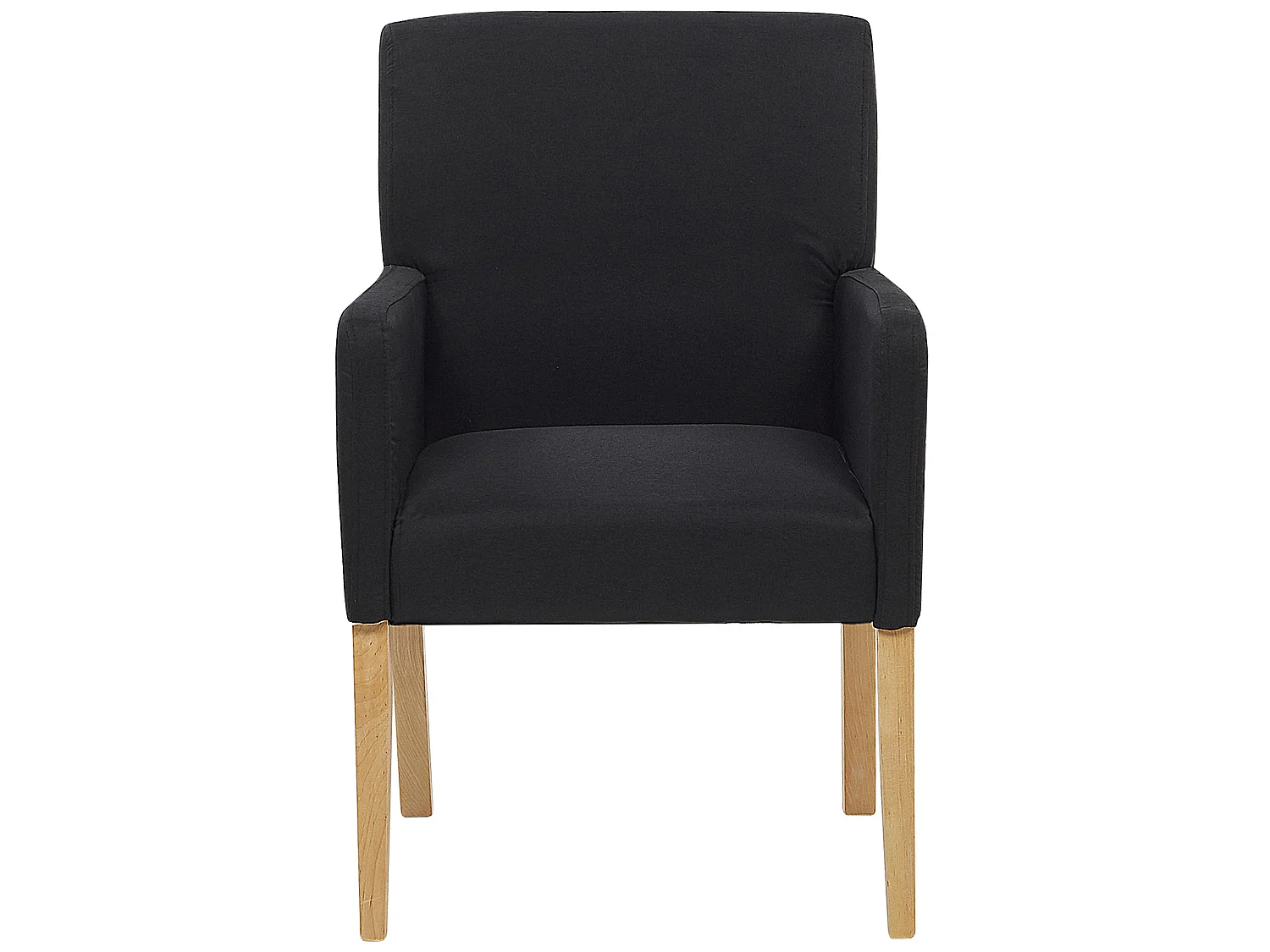 Trendy Polsterstuhl in edlem Schwarz 58x60x89 cm perfekt für jedes Wohnzimmer