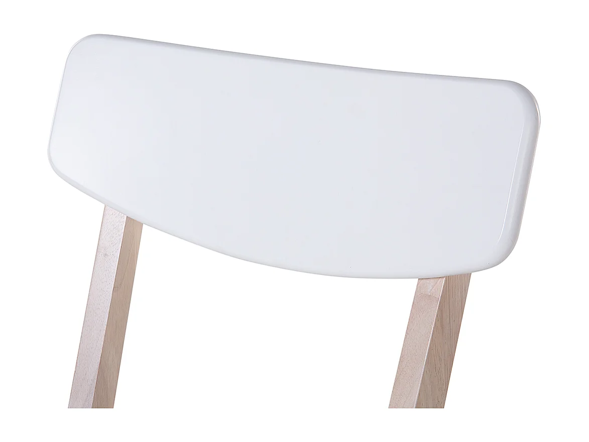 Zestaw 2 krzeseł do jadalni SANTOS Biały