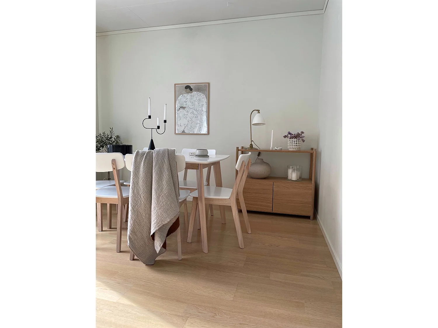 Lot de 2 chaises de salle à manger SANTOS Blanc