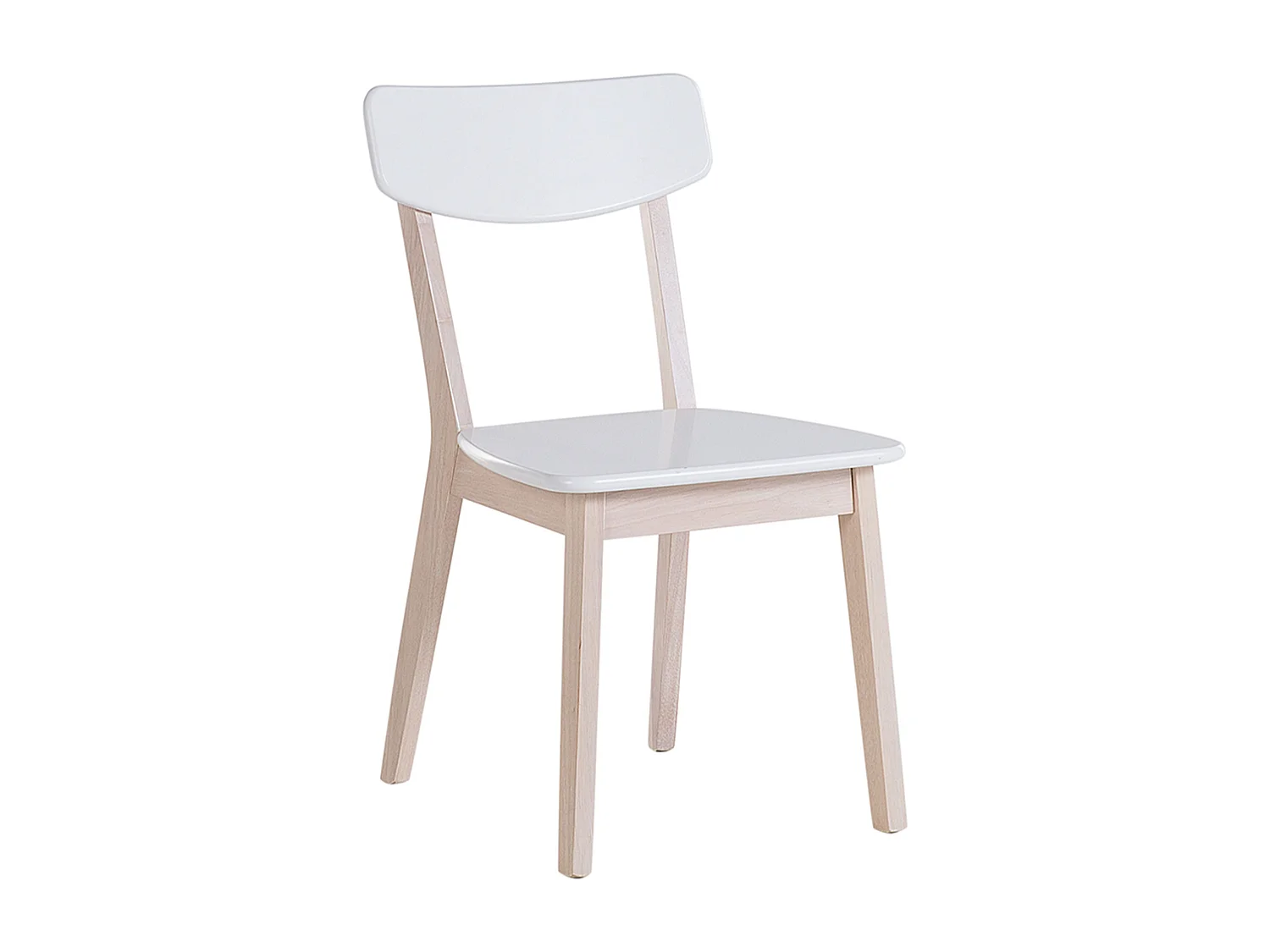 Conjunto de 2 cadeiras de jantar SANTOS Branco