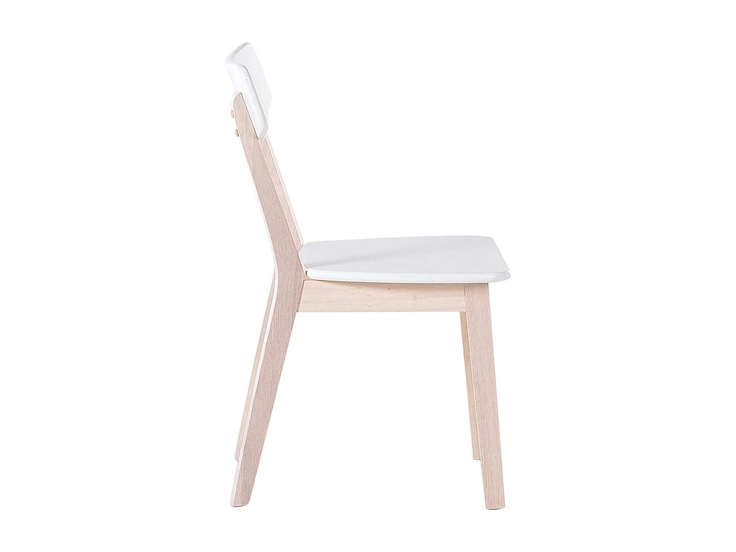 Conjunto de 2 cadeiras de jantar SANTOS Branco