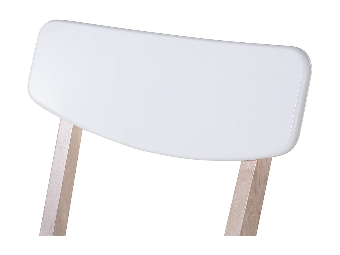 Conjunto de 2 cadeiras de jantar SANTOS Branco