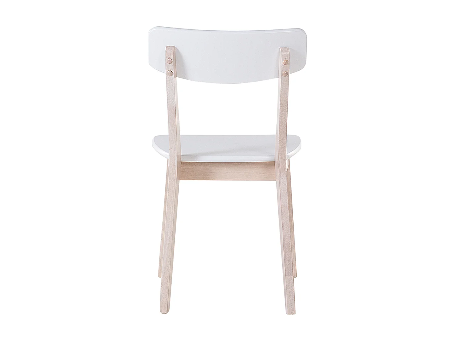 Lot de 2 chaises de salle à manger SANTOS Blanc