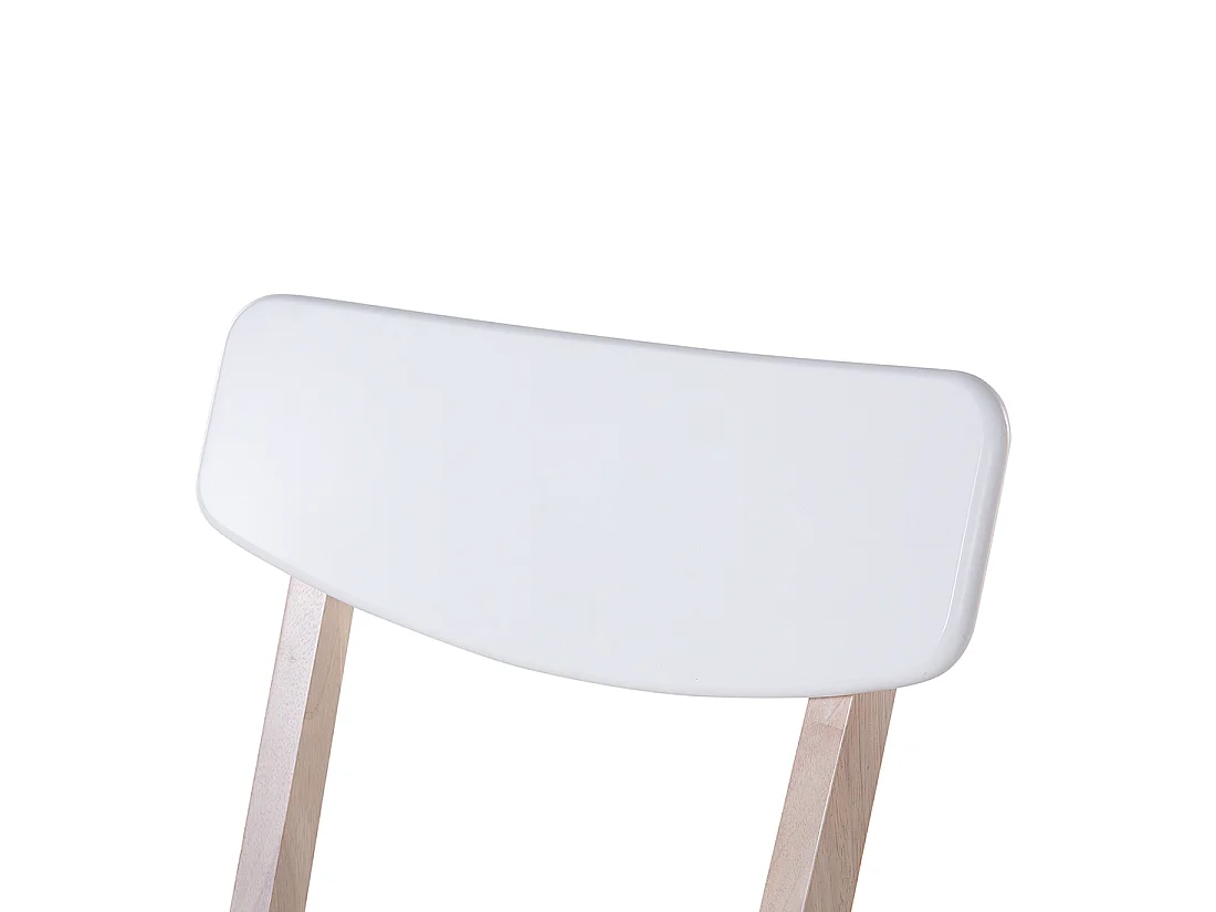 Lot de 2 chaises de salle à manger SANTOS Blanc