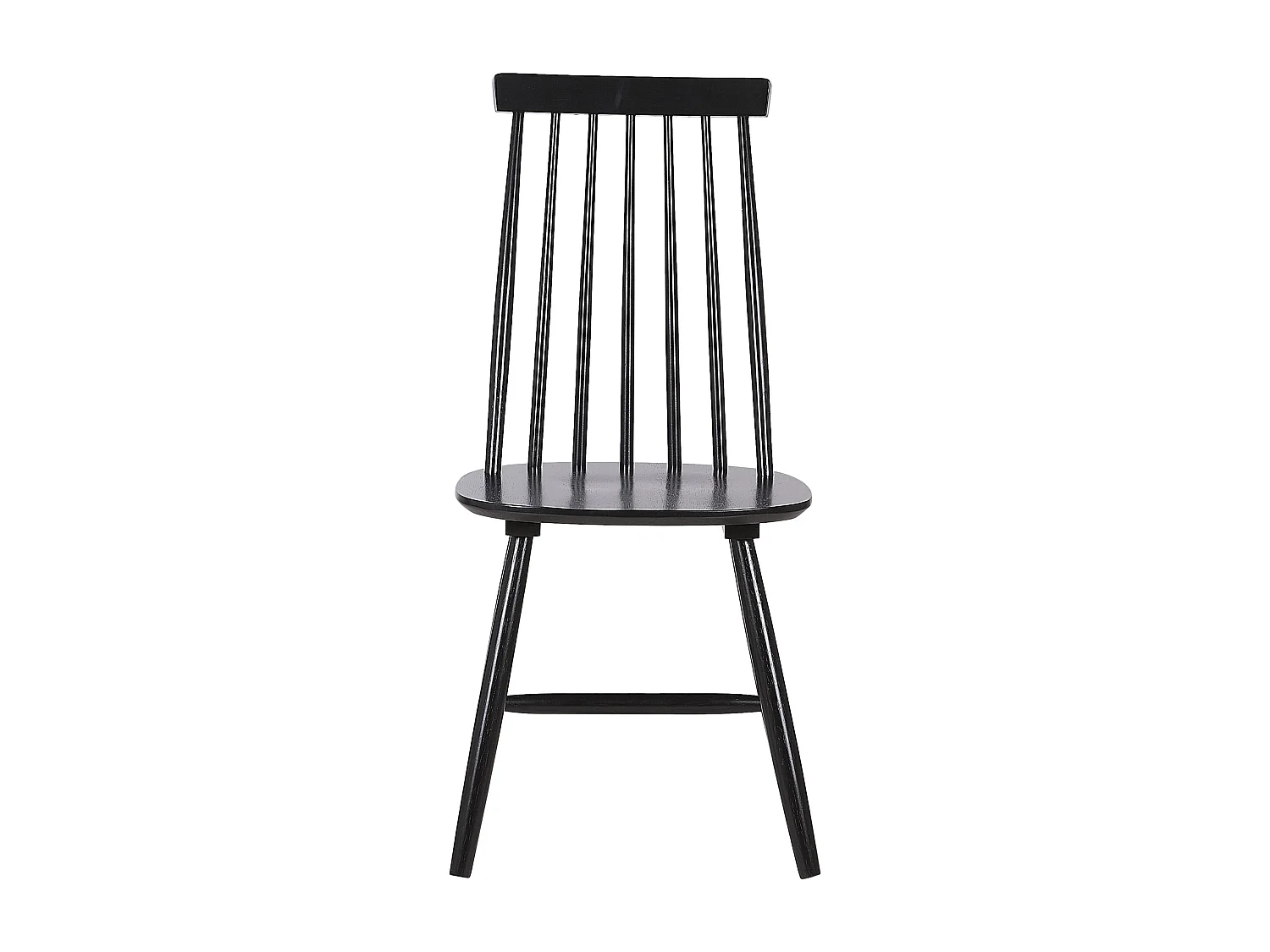 Lot de 2 chaises de salle à manger BURBANK Bois Noir