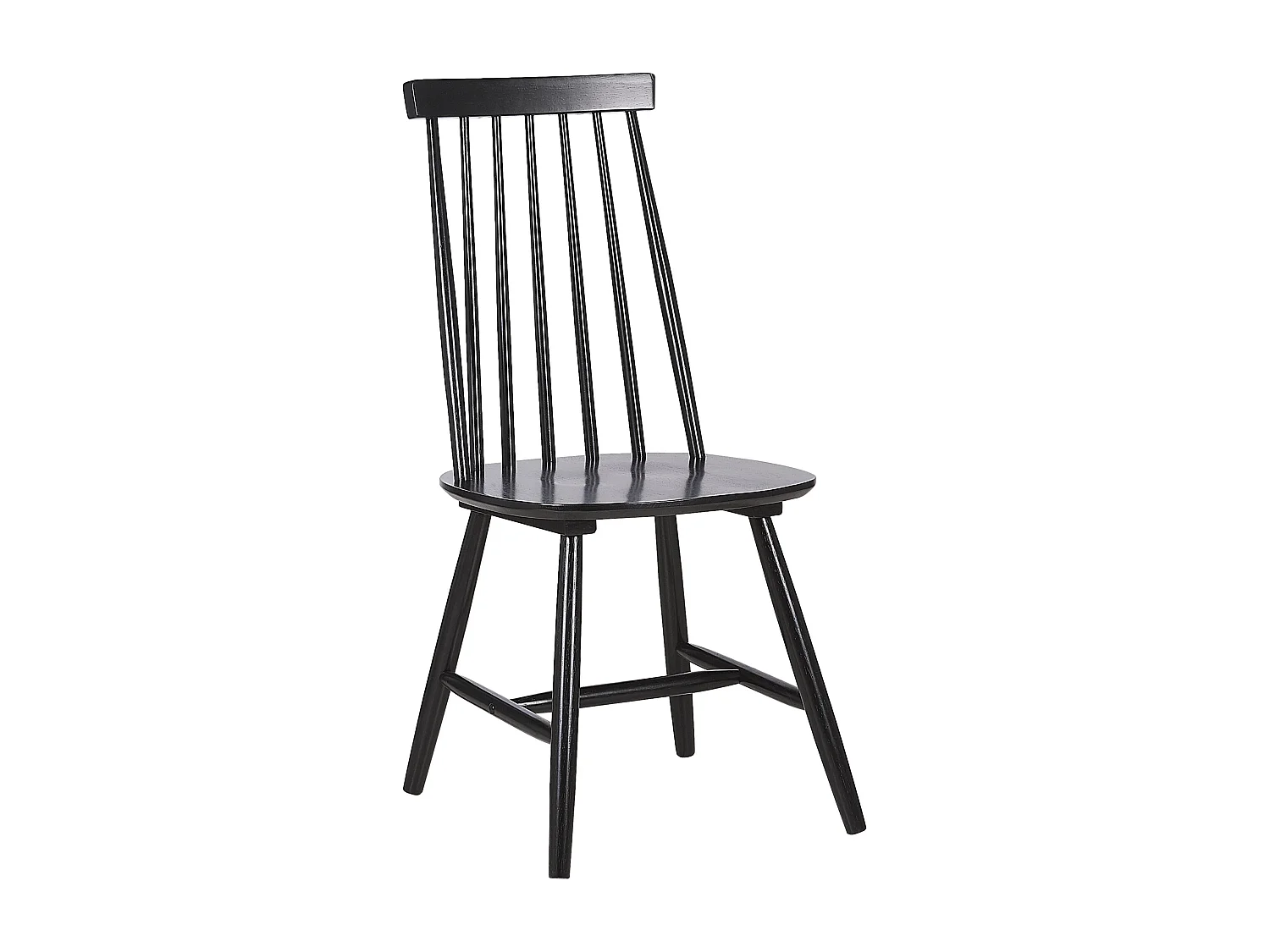 Lot de 2 chaises de salle à manger BURBANK Bois Noir