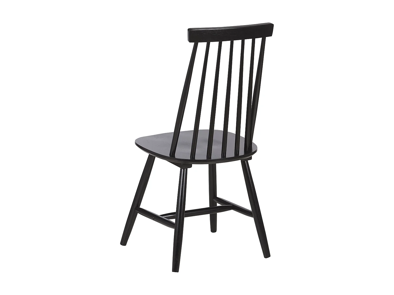 Lot de 2 chaises de salle à manger BURBANK Bois Noir