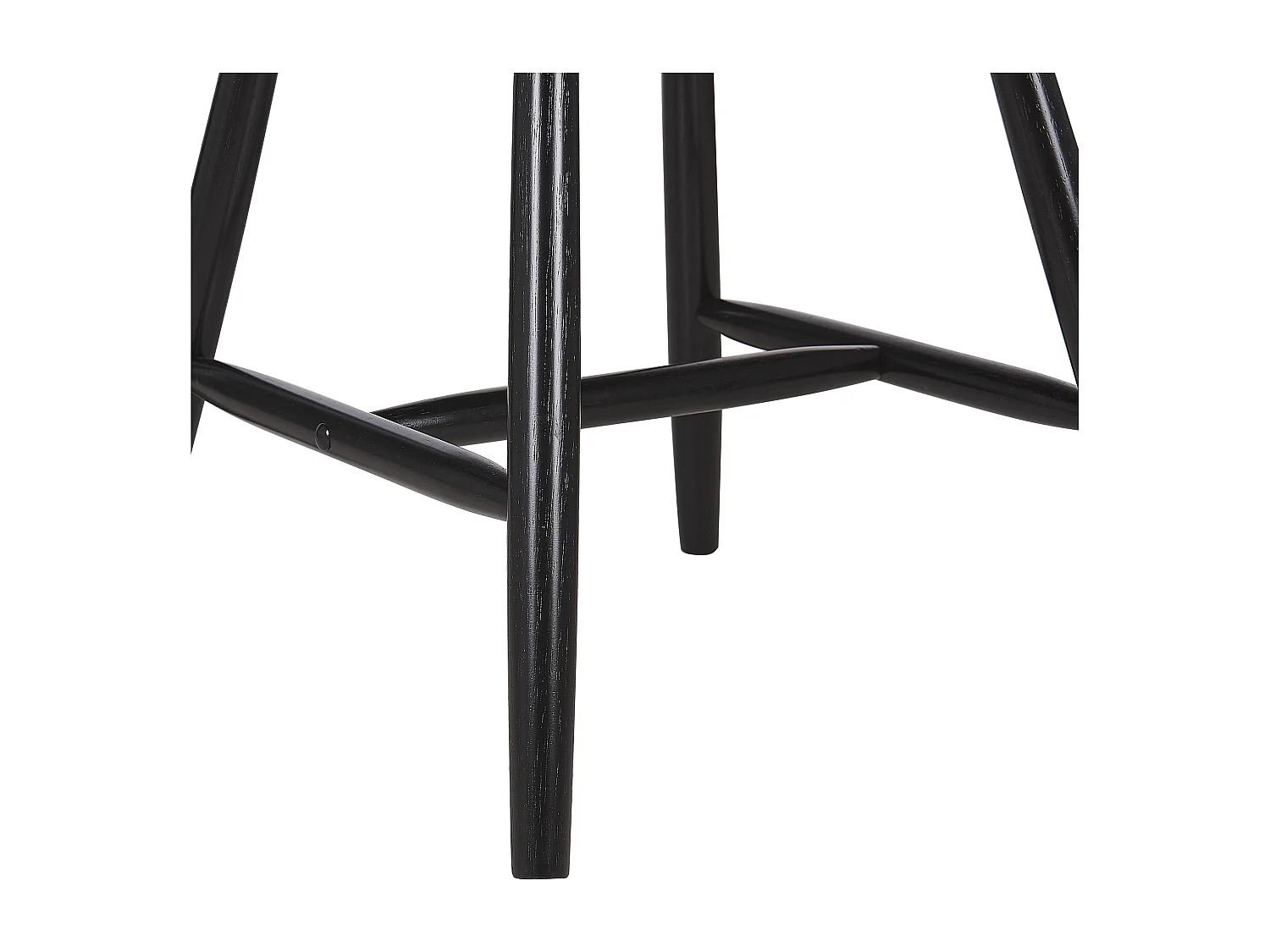 Lot de 2 chaises de salle à manger BURBANK Bois Noir