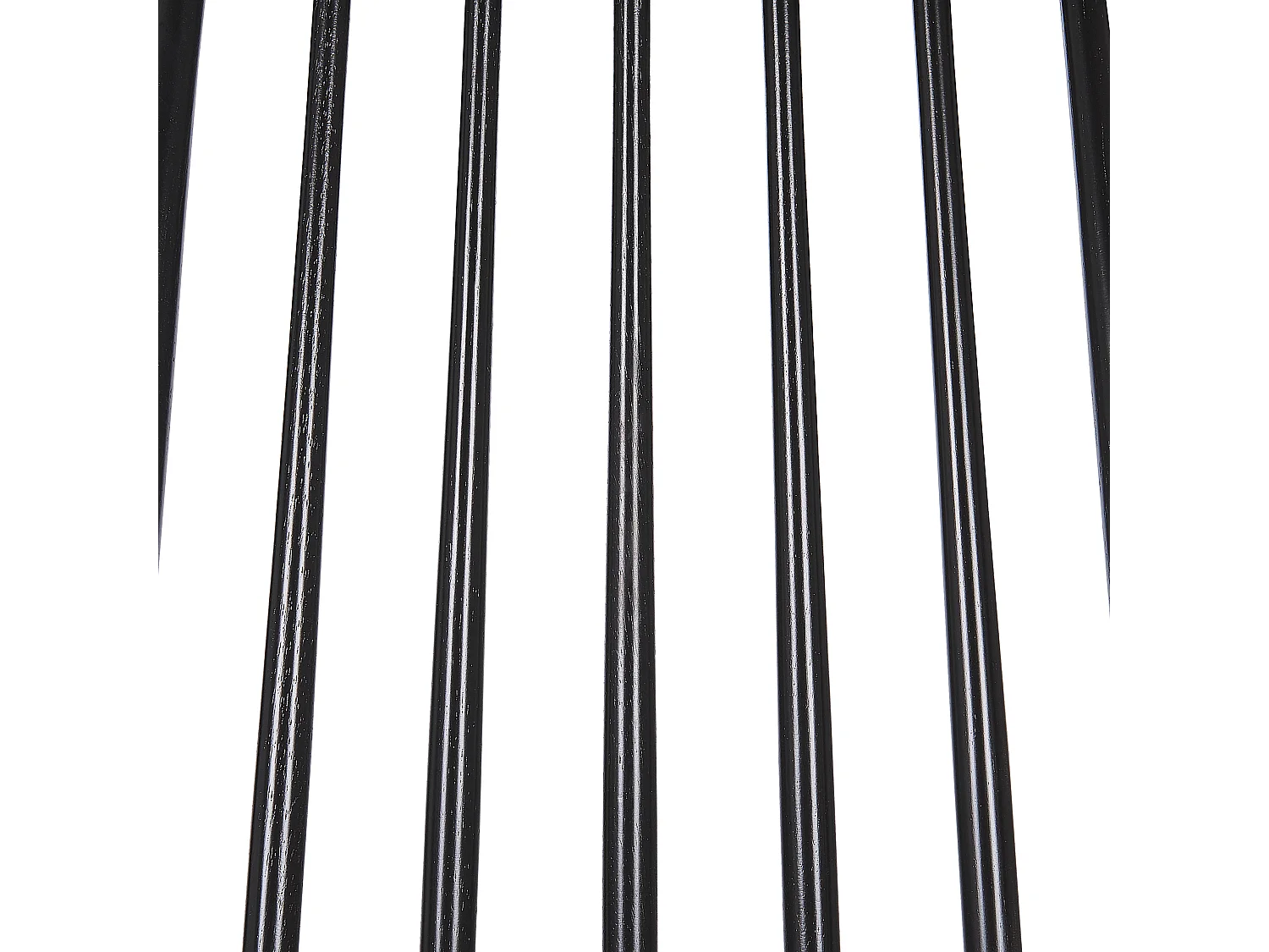 Stuhl Holz schwarz 2er Set im Landhausstil Holzstühle BURBANK