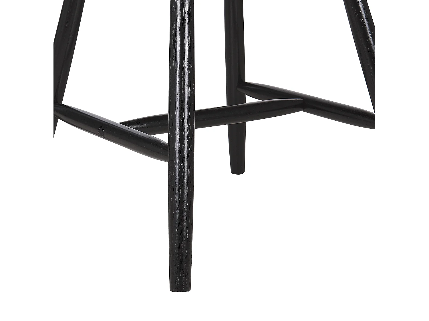 Lot de 2 chaises de salle à manger BURBANK Bois Noir