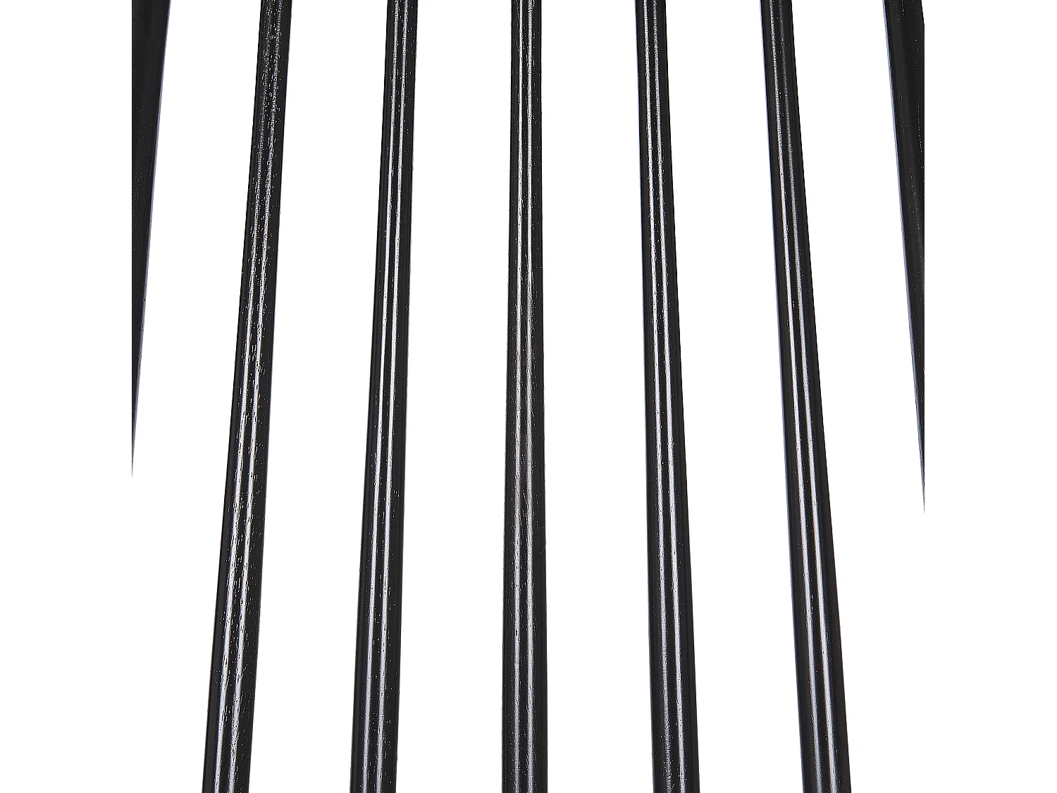 Lot de 2 chaises de salle à manger BURBANK Bois Noir