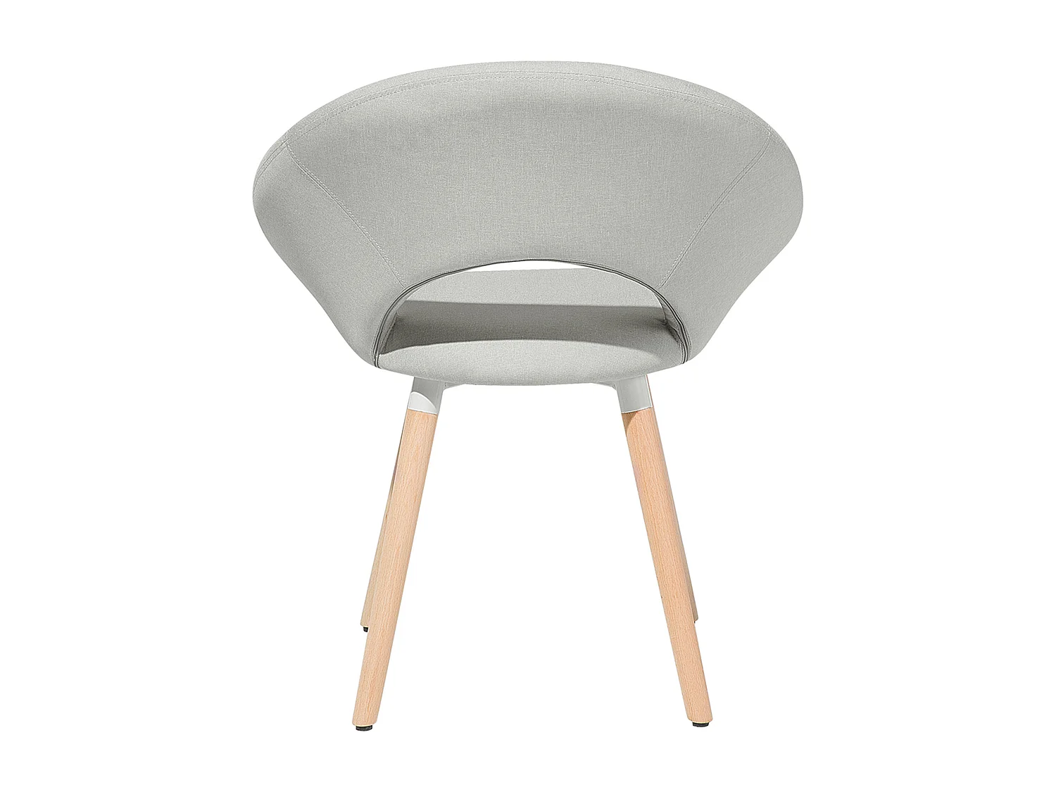 Conjunto de 2 sillas de comedor ROSLYN Gris claro