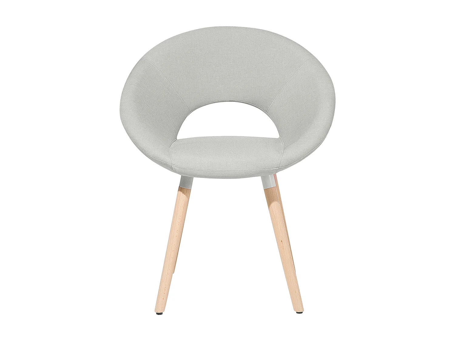 Lot de 2 chaises de salle à manger ROSLYN Gris clair