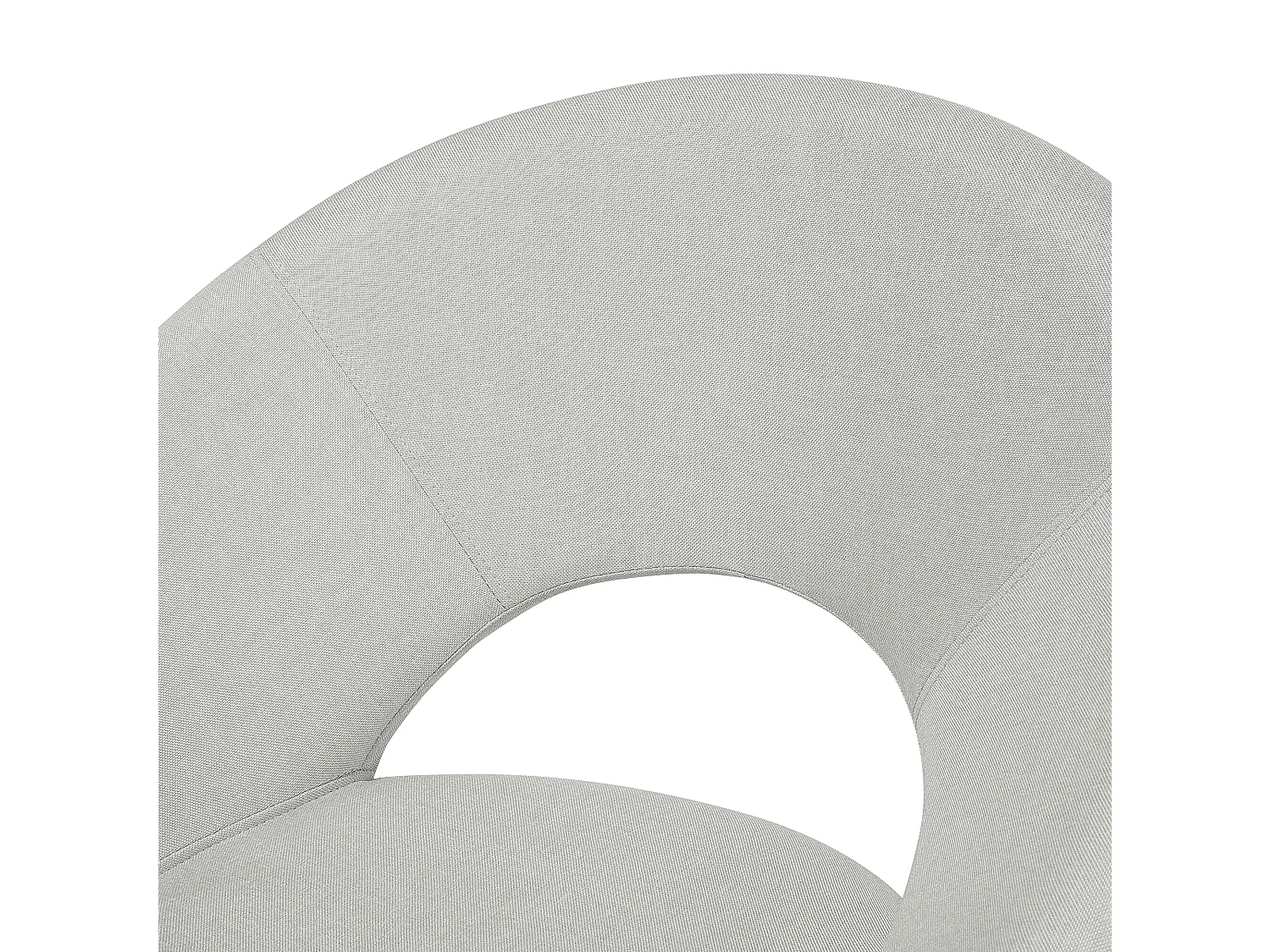 Lot de 2 chaises de salle à manger ROSLYN Gris clair