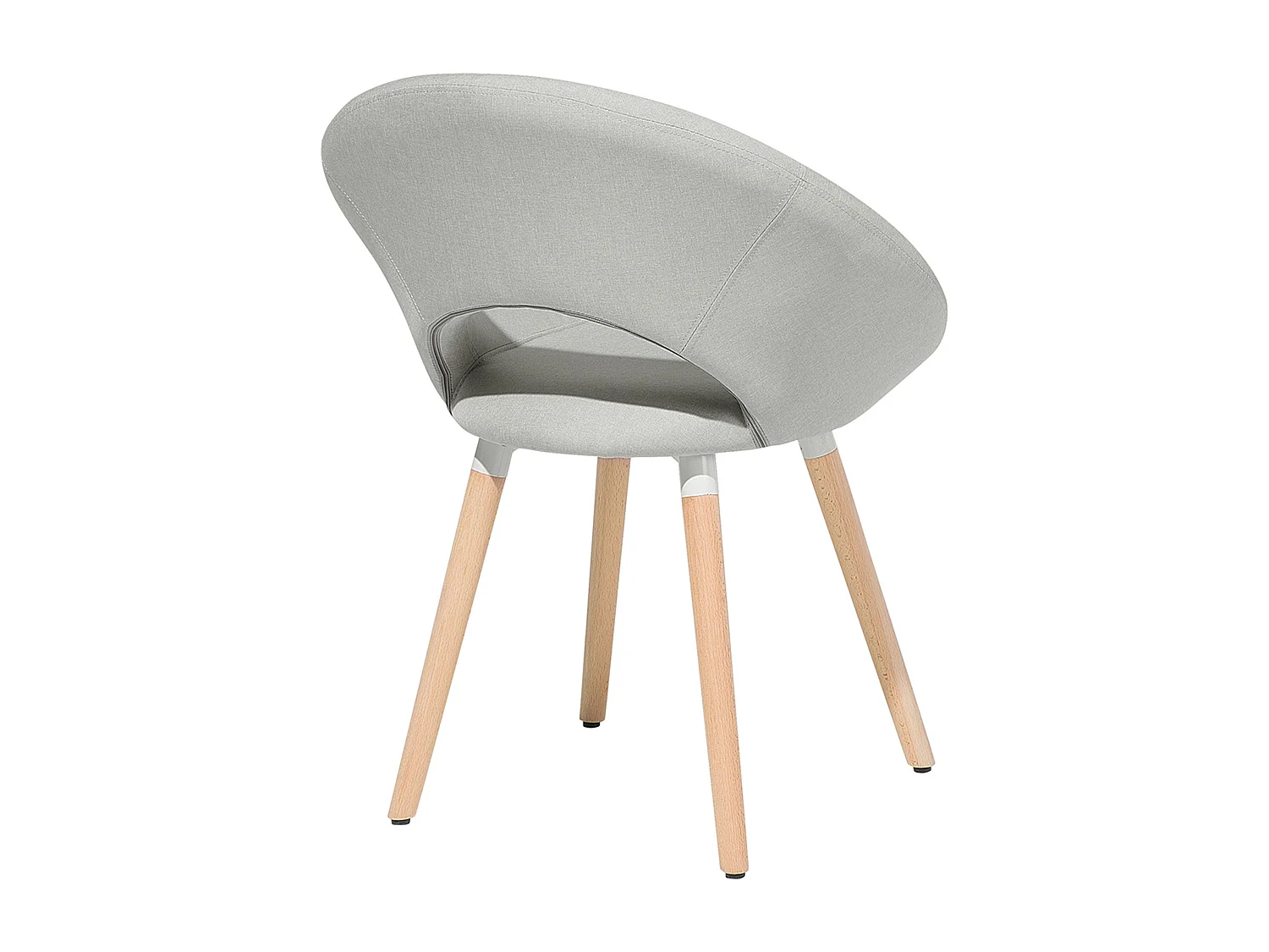 Conjunto de 2 sillas de comedor ROSLYN Gris claro