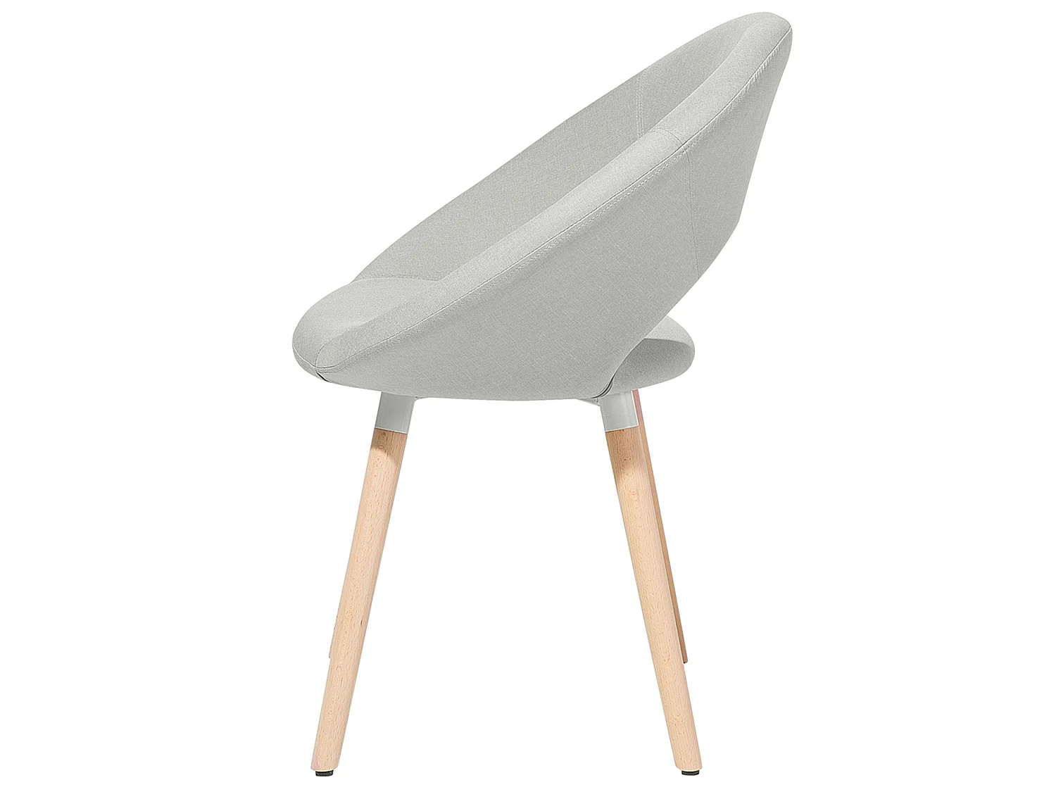 Set van 2 eetkamerstoelen ROSLYN Lichtgrijs