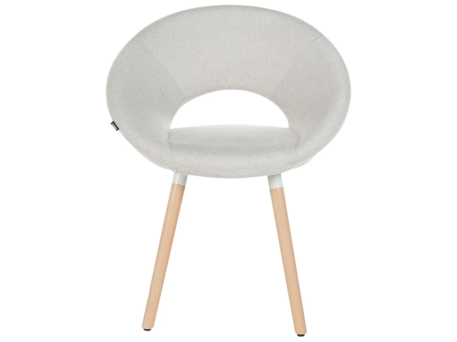 Lot de 2 chaises de salle à manger ROSLYN Gris clair