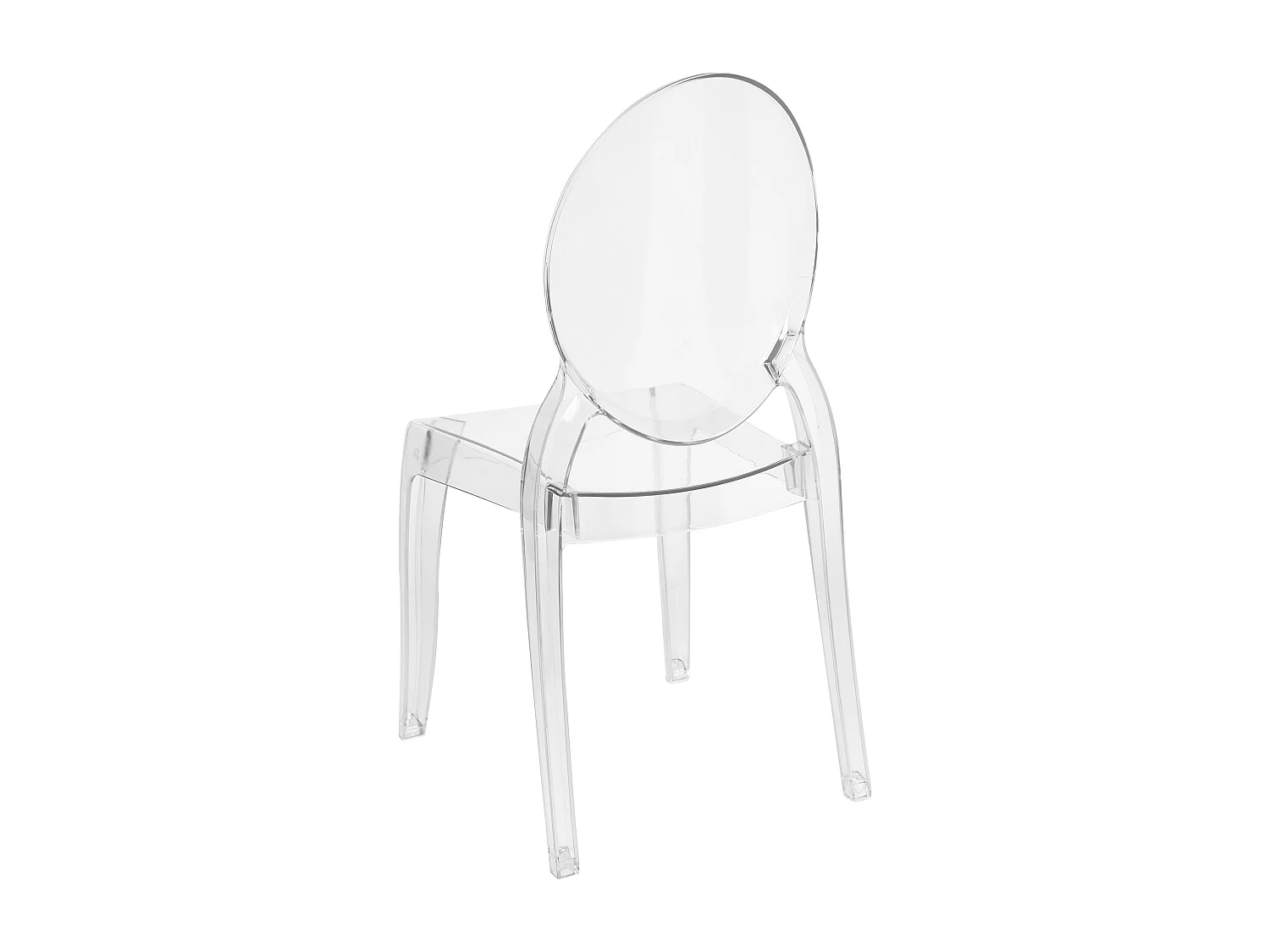 Set van 4 eetkamerstoelen MERTON Transparant