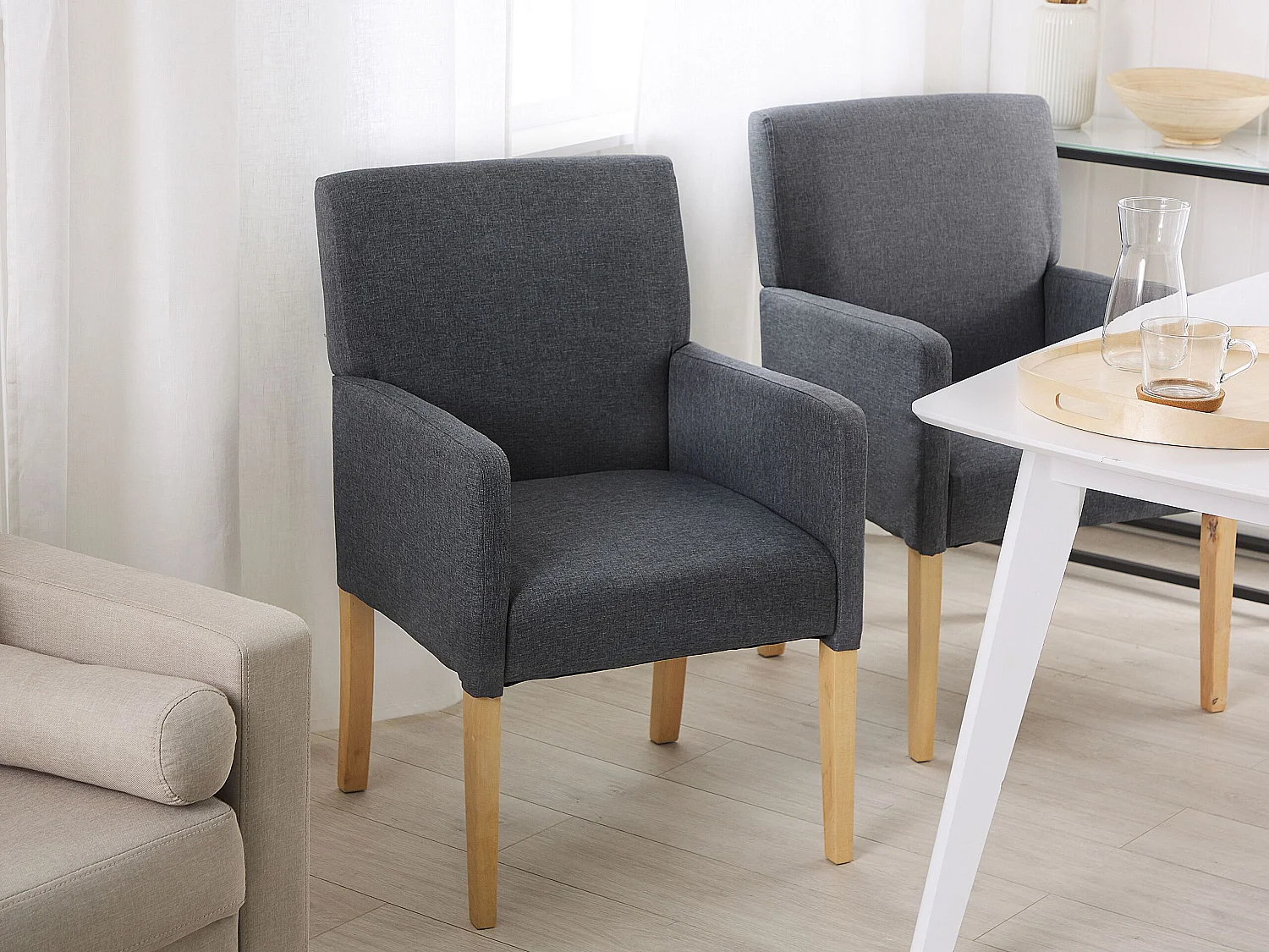 Silla de comedor ROCKEFELLER Gris