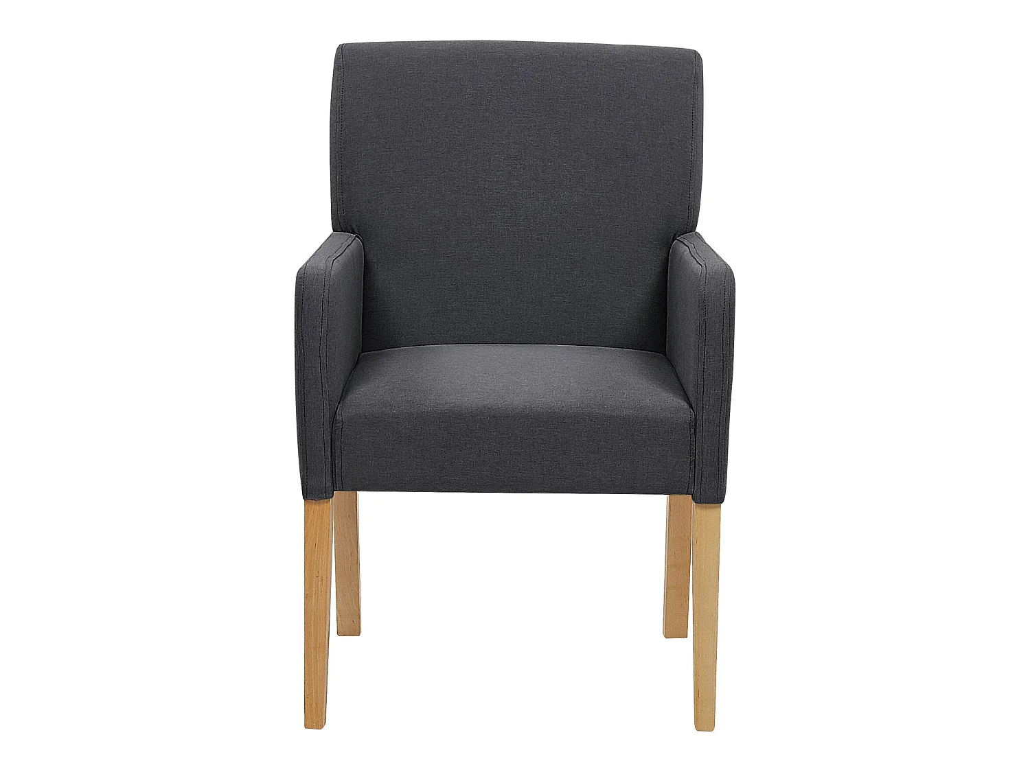 Trendy Polsterstuhl in edlem Dunkelgrau 58x60x89 cm perfekt für jedes Wohnzimmer