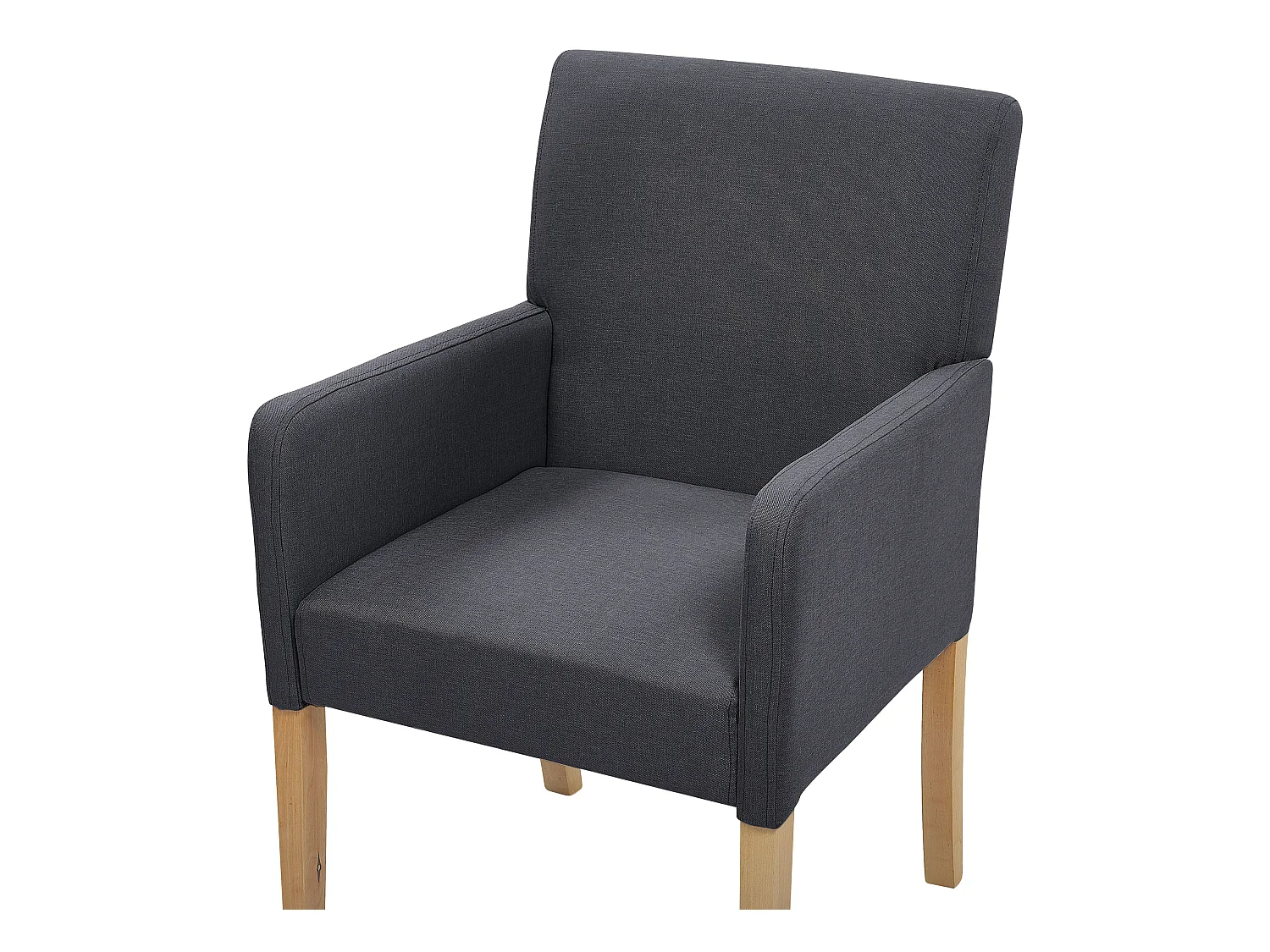 Trendy Polsterstuhl in edlem Dunkelgrau 58x60x89 cm perfekt für jedes Wohnzimmer