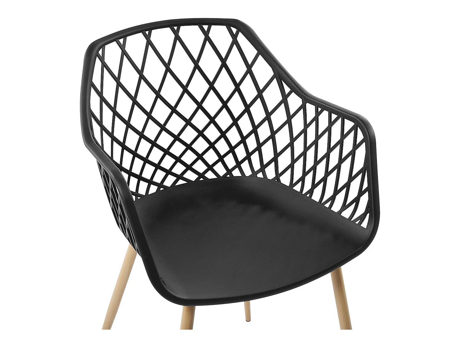 Lot de 2 chaises de salle à manger NASHUA Noir