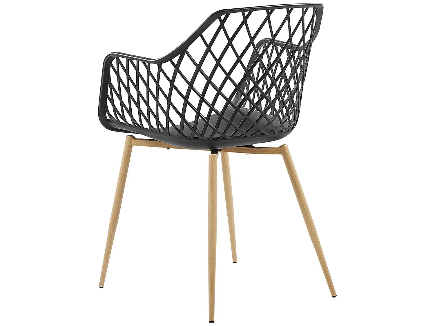 Lot de 2 chaises de salle à manger NASHUA Noir