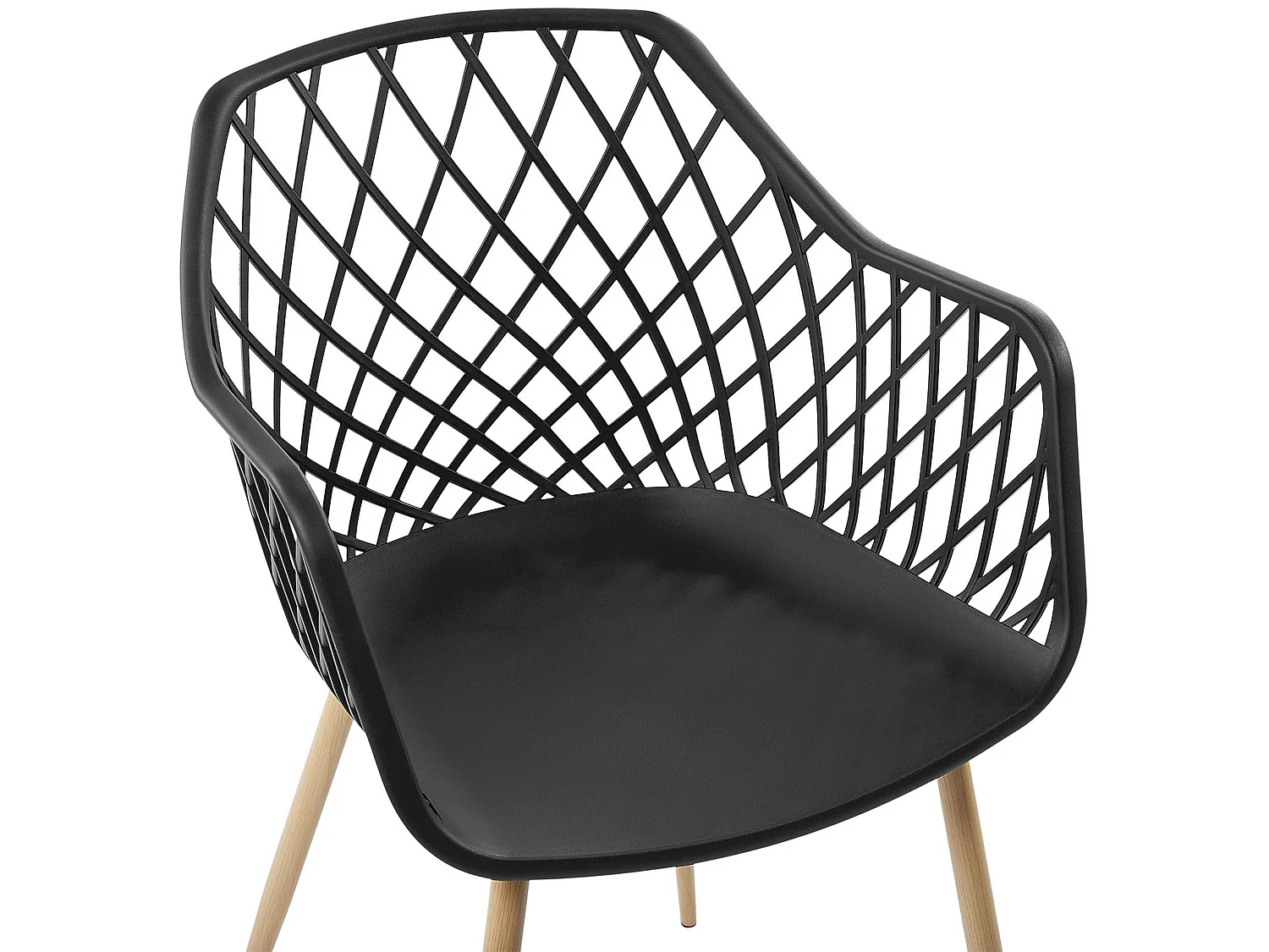 Lot de 2 chaises de salle à manger NASHUA Noir