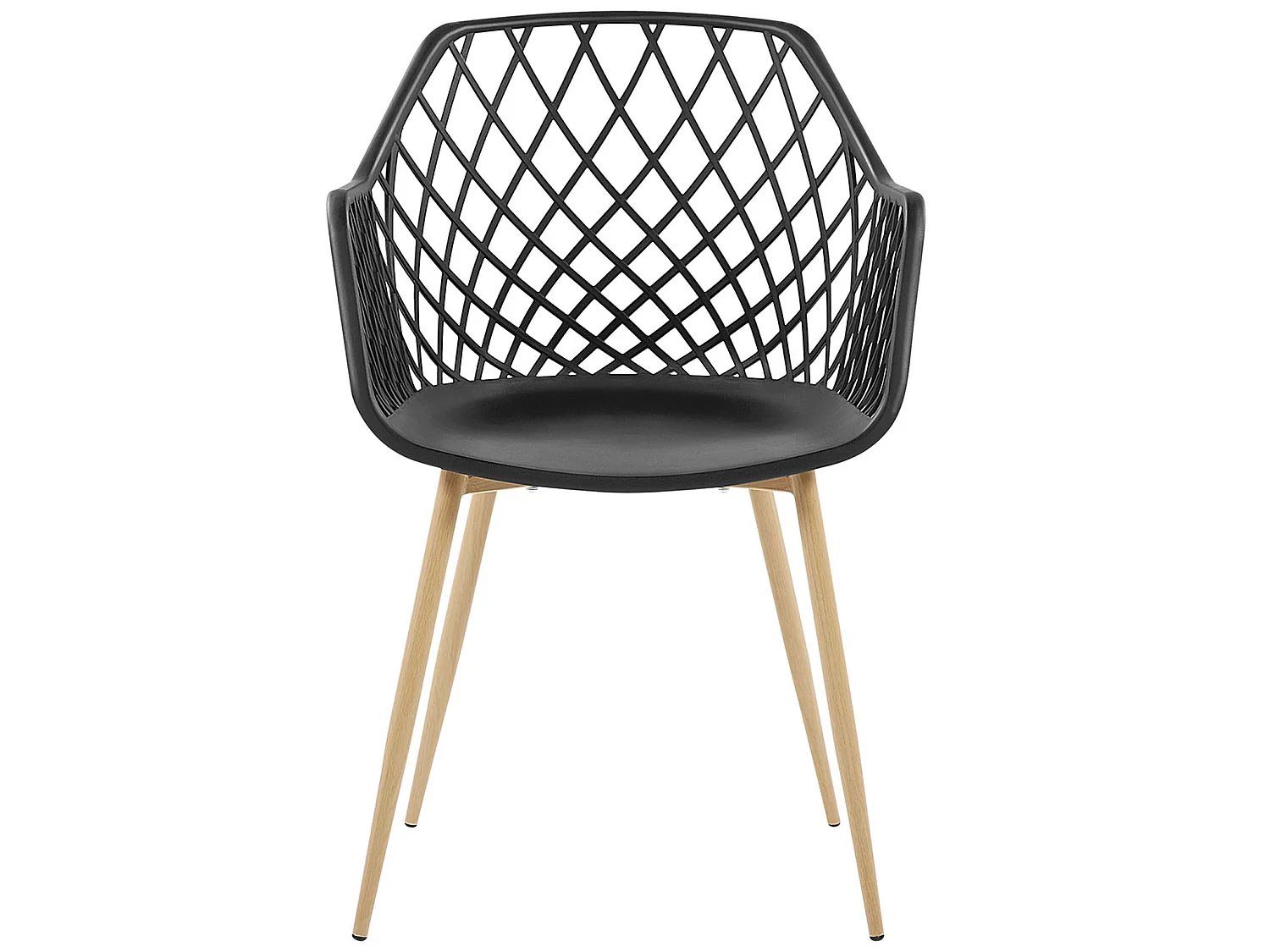 Lot de 2 chaises de salle à manger NASHUA Noir