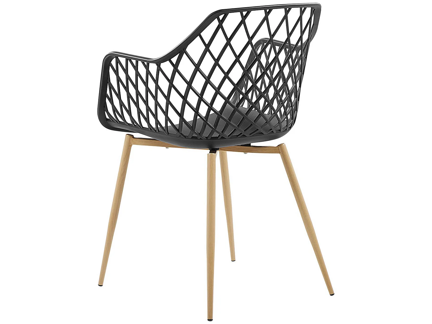 Lot de 2 chaises de salle à manger NASHUA Noir