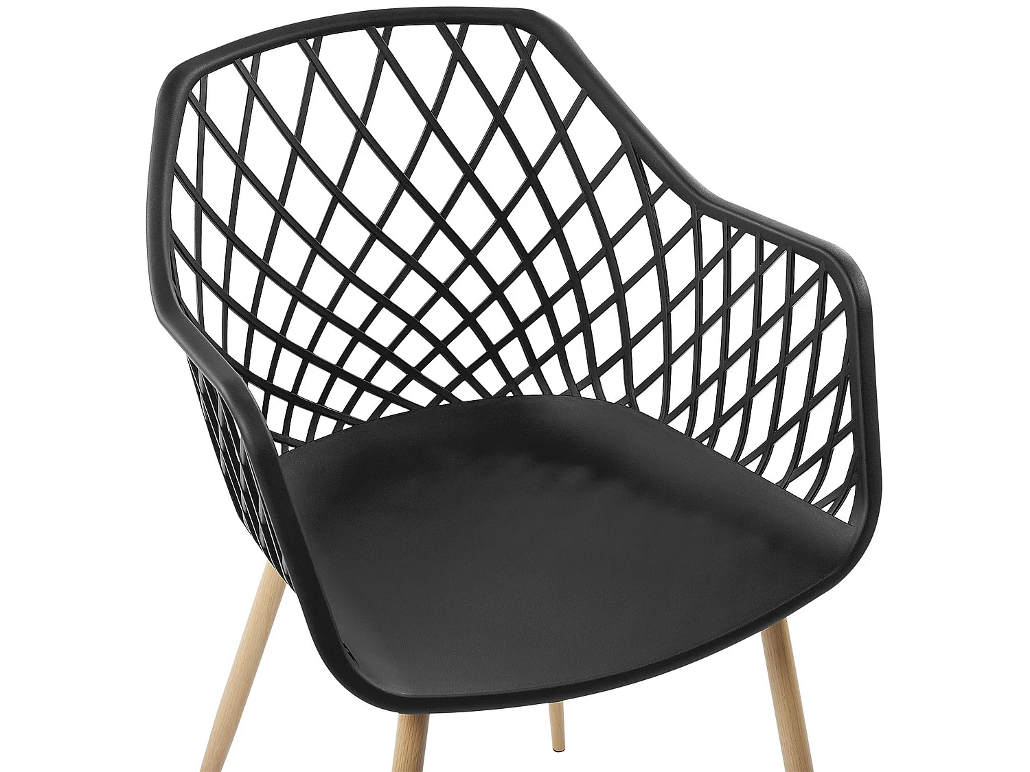 Lot de 2 chaises de salle à manger NASHUA Noir