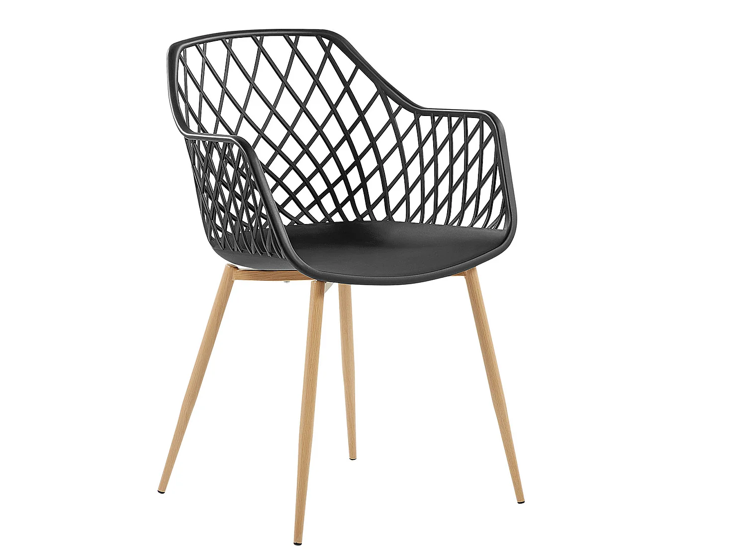 Lot de 2 chaises de salle à manger NASHUA Noir