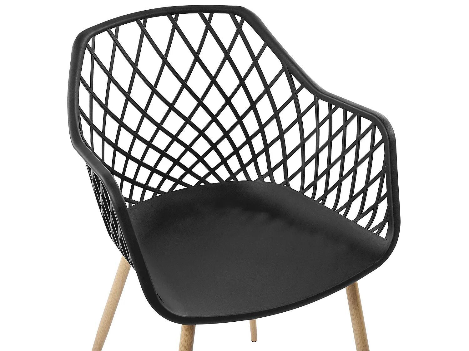 Lot de 2 chaises de salle à manger NASHUA Noir