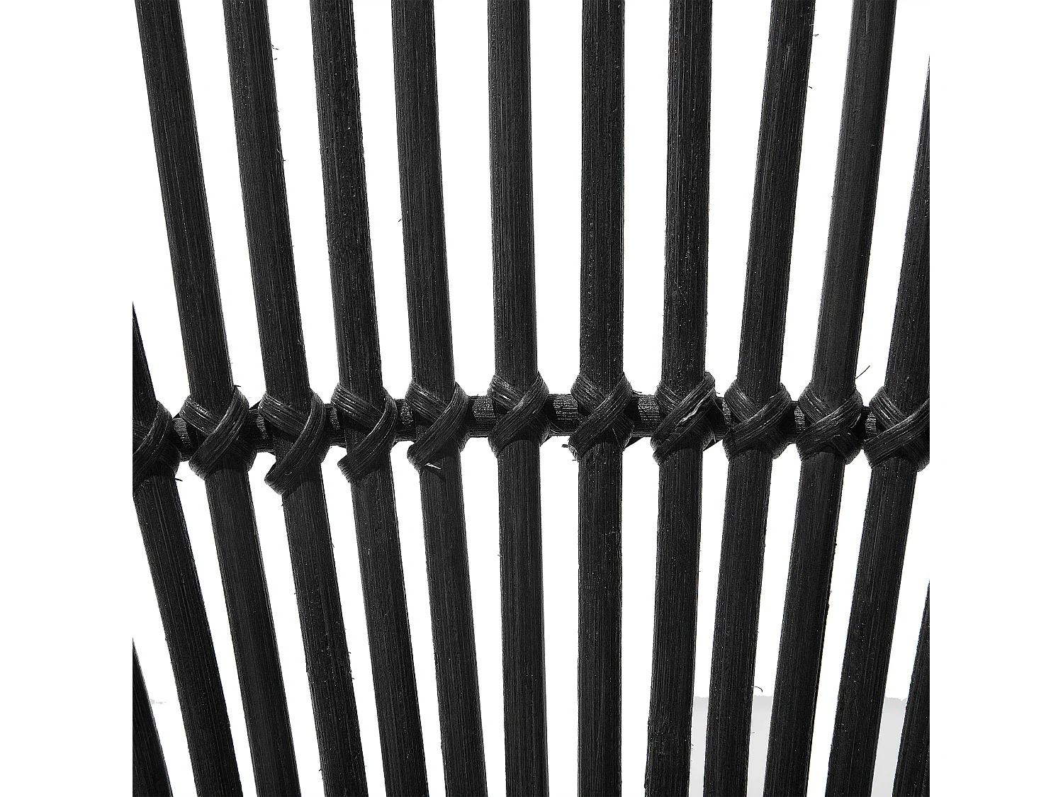 Krzesło do jadalni SARITA Rattan Czarny