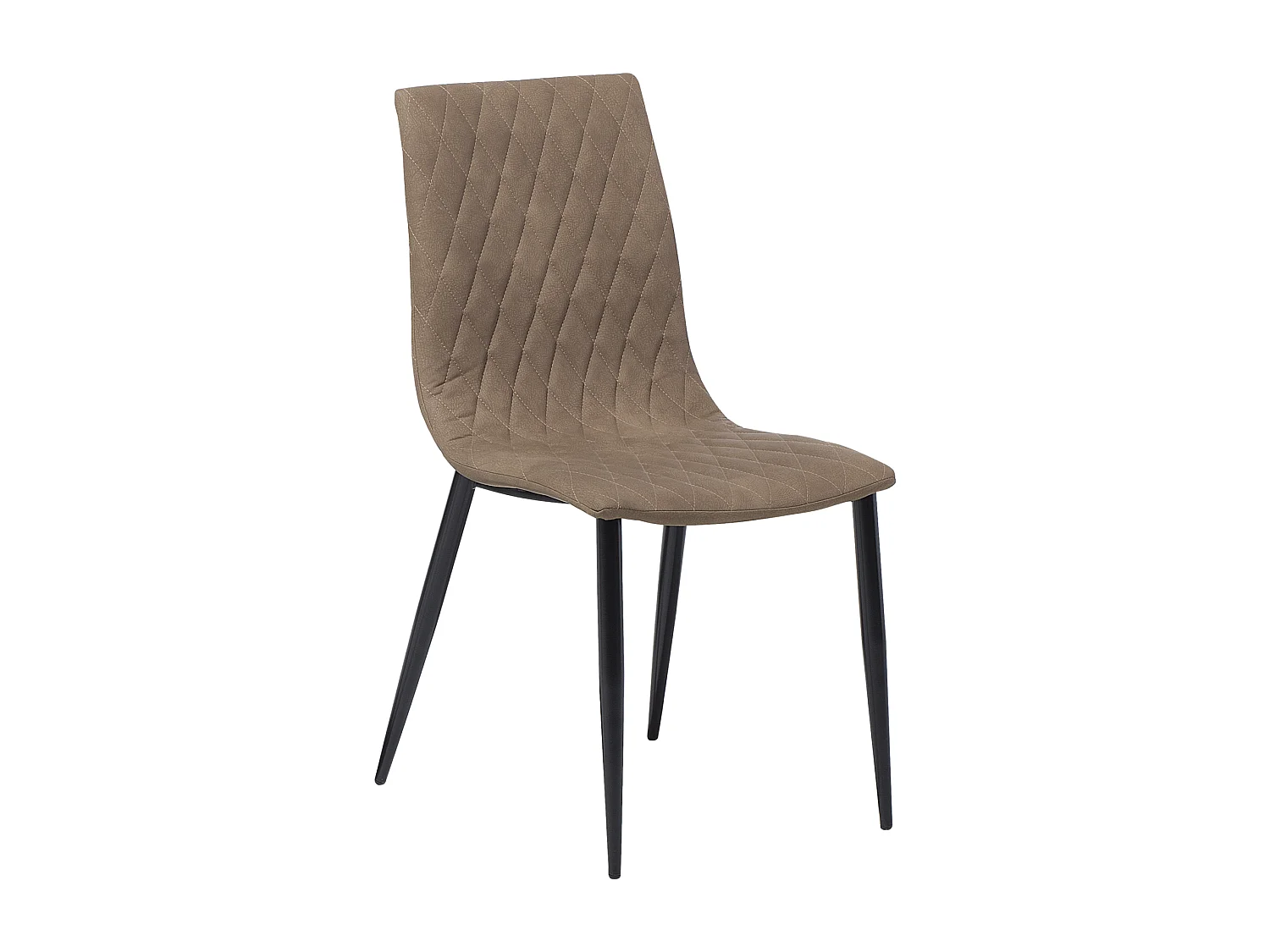 Set van 2 eetkamerstoelen MONTANA Kunstleer Lichtbruin