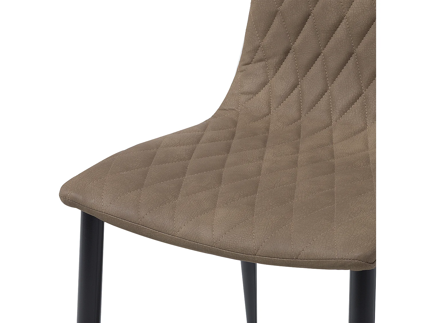 Set van 2 eetkamerstoelen MONTANA Kunstleer Lichtbruin