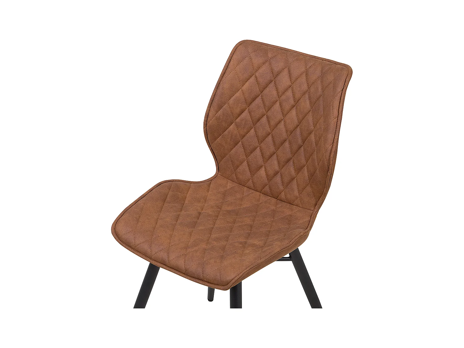 Esszimmerstuhl 2er Set in Braun moderner Polsterstuhl Lisle