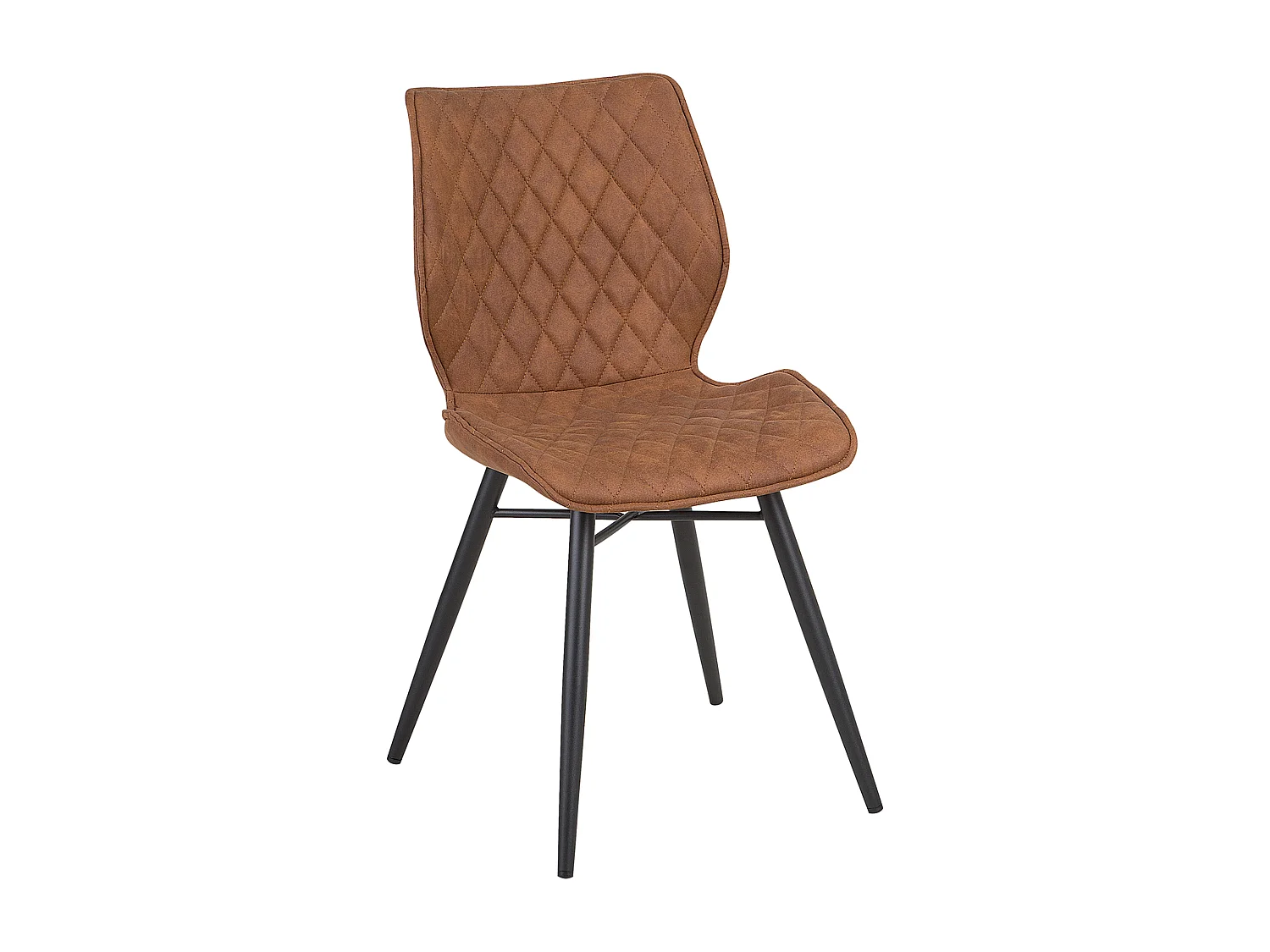 Lot de 2 chaises de salle à manger LISLE Marron doré