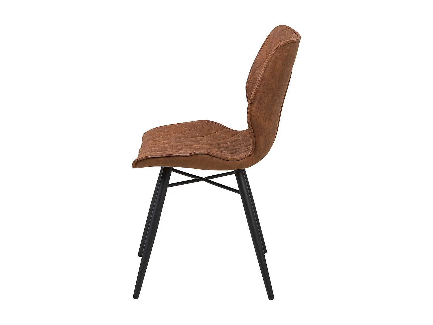 Lot de 2 chaises de salle à manger LISLE Marron doré